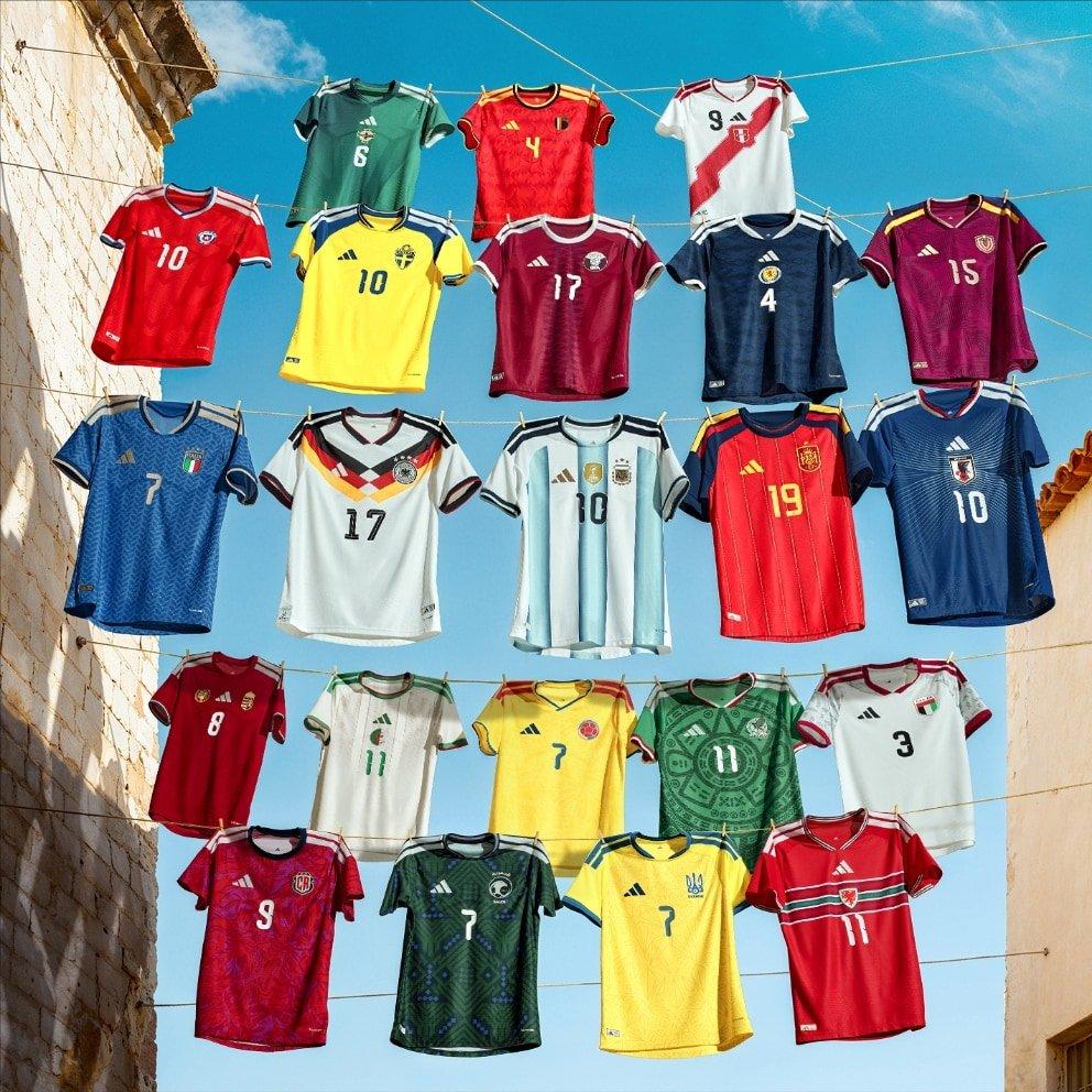 Todas las camisetas de selecciones para 2026