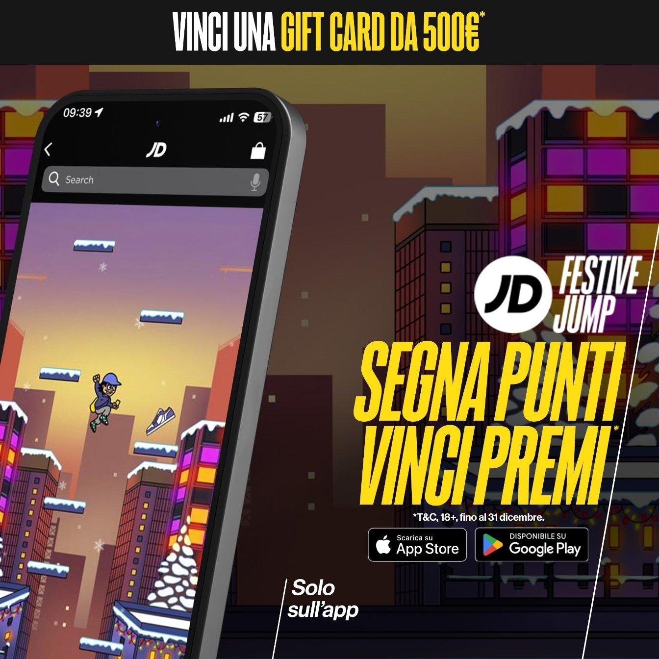 festive jump segna punti vinci premi