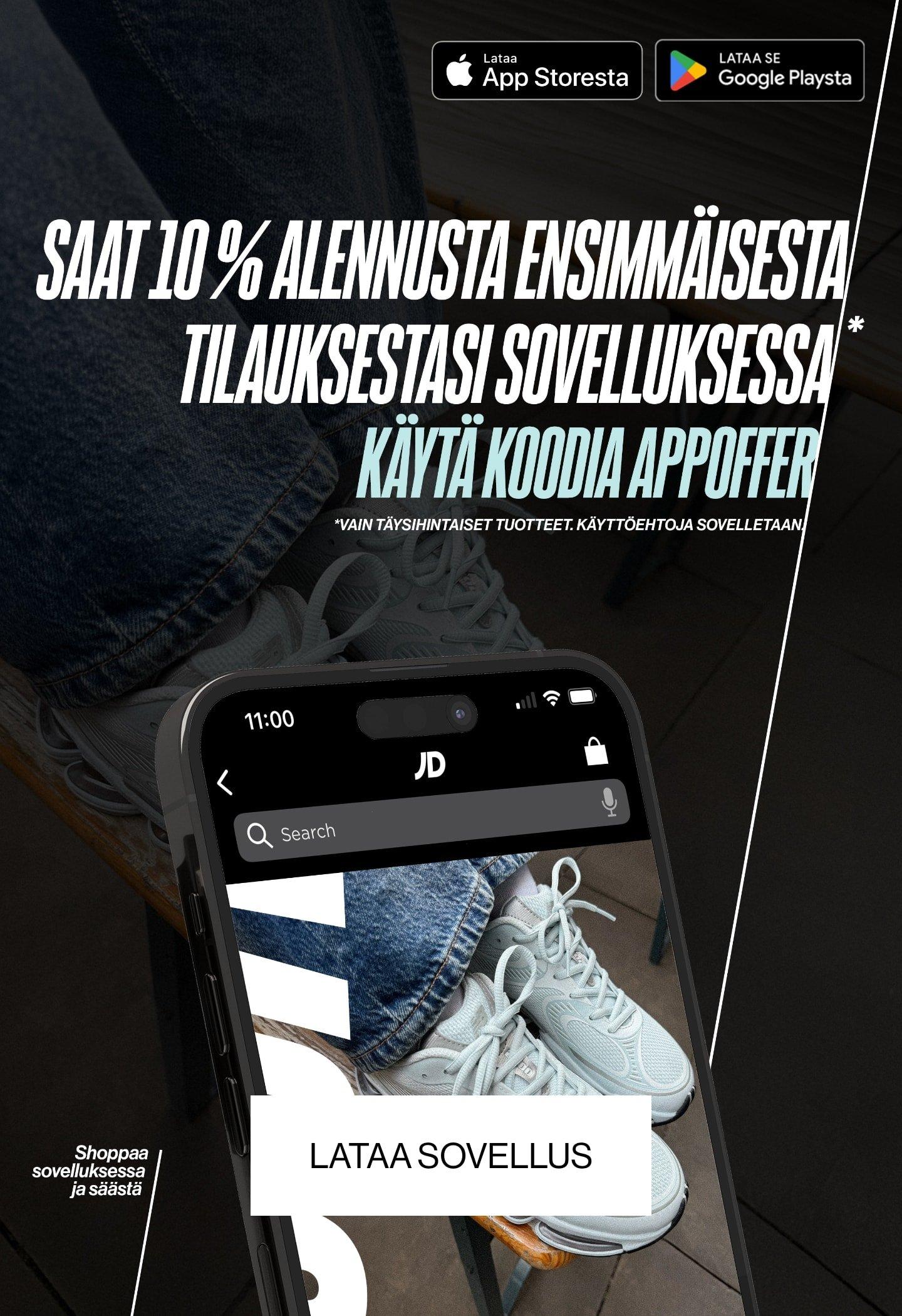 SAAT 10 % ALENNUSTA ENSIMMÄISESTA TILAUKSESTASI SOVELLUKSESSA