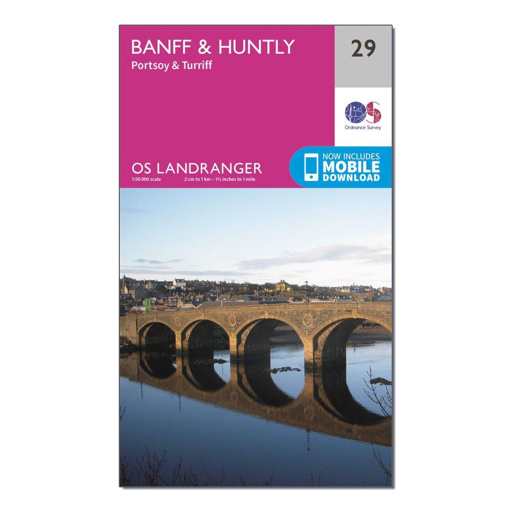 Landranger 29 Banff & Huntly Map, Pink