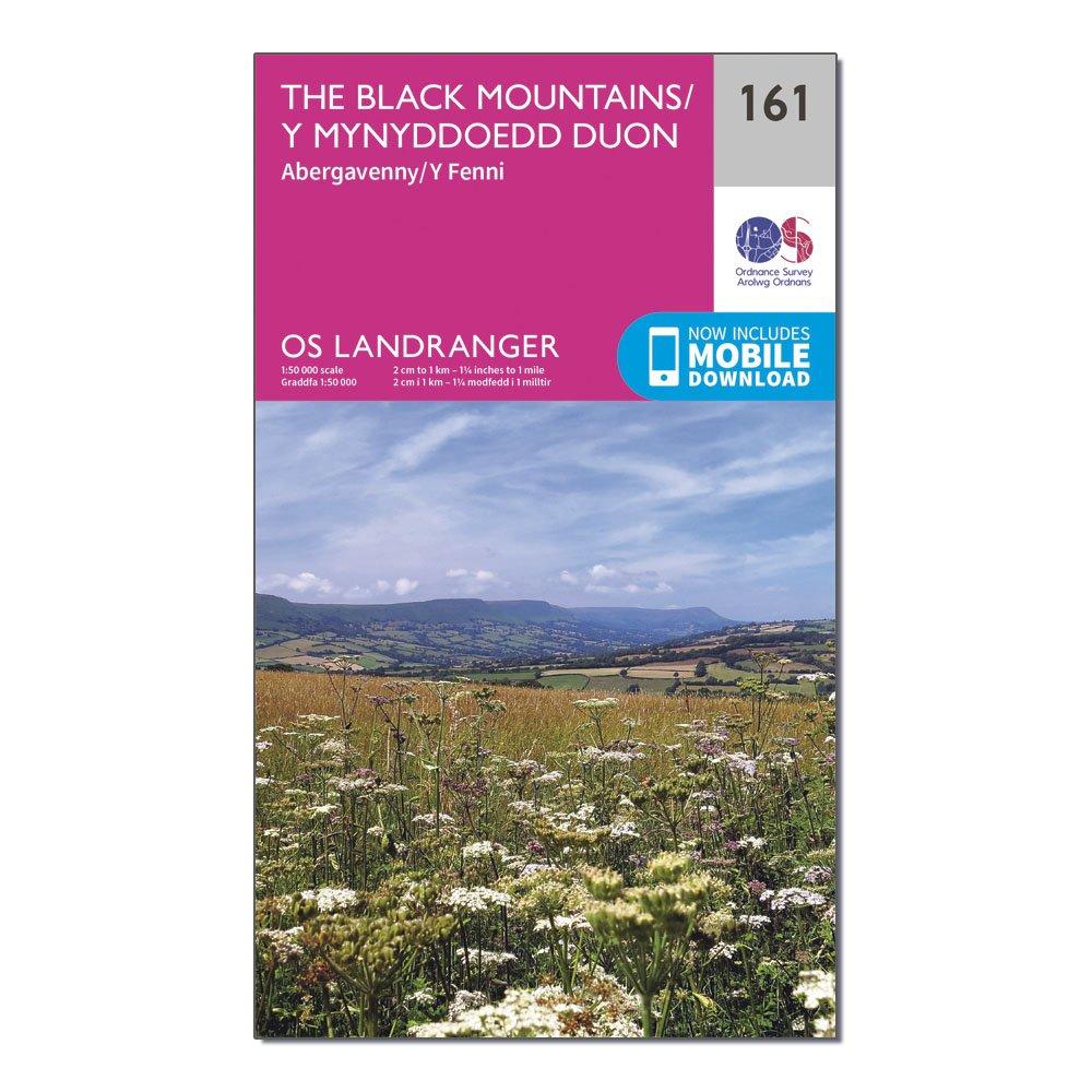 Landranger 161 The Black Mountains Map With Digital Version - Pink, Pink