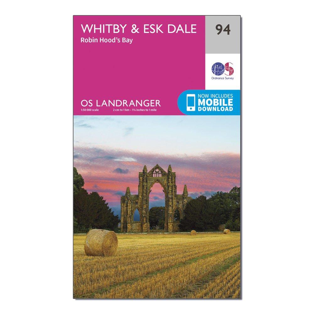 Image of Ordnance Survey Landranger 94 Whitby, Esk Dale & Robin Hood