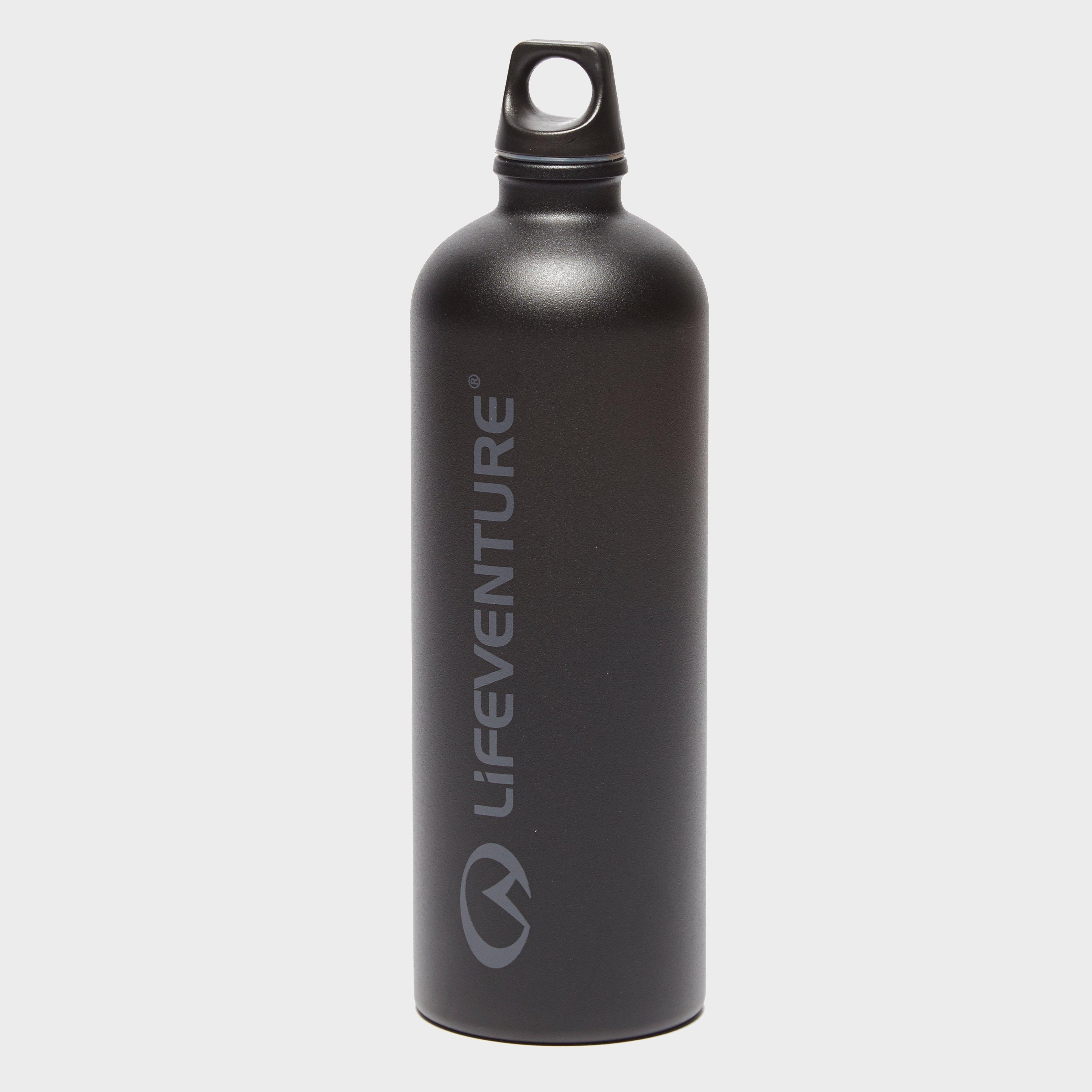 Image of Lifeventure Stainless Steel 1L Bottle - Black, Black