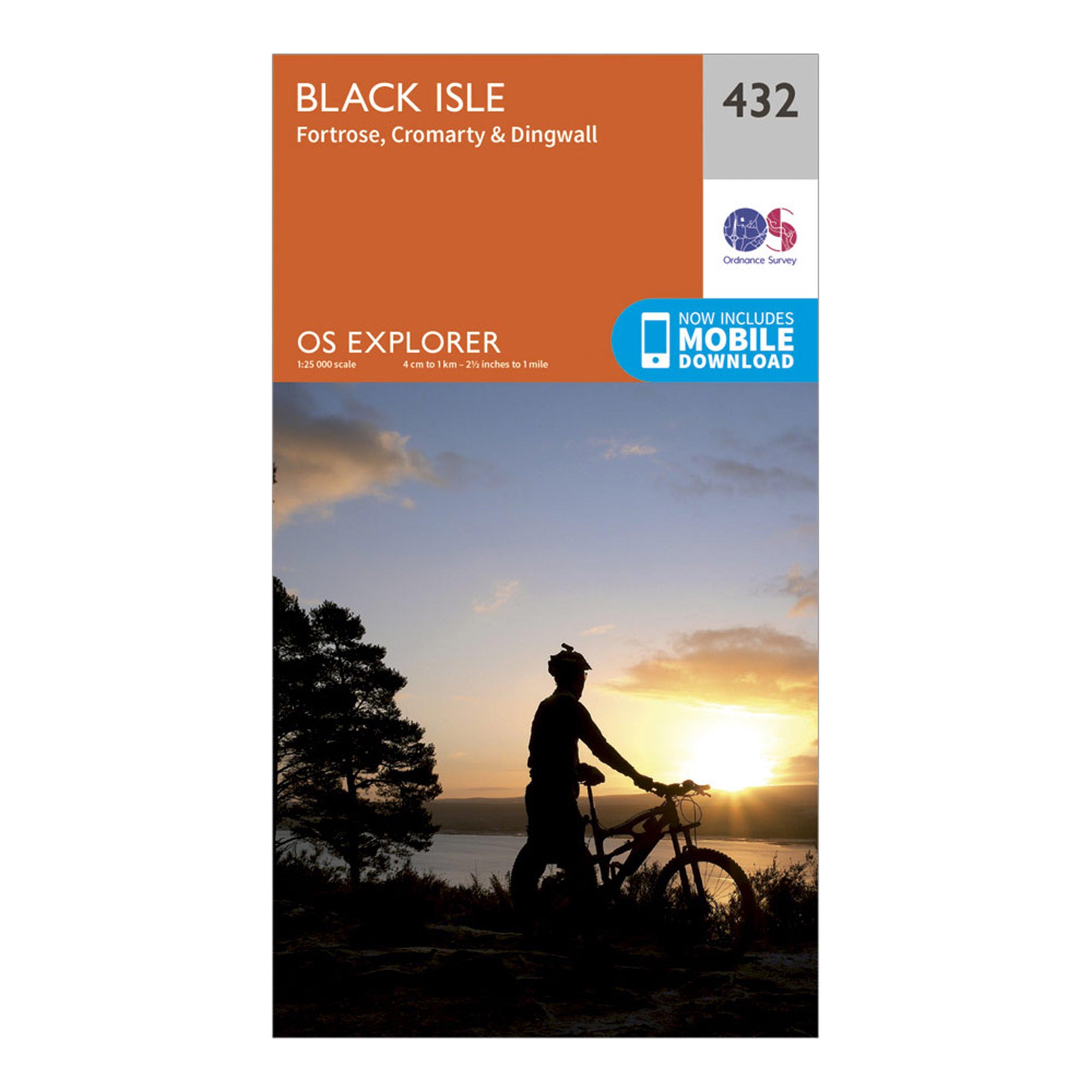 Image of Ordnance Survey Explorer 432 Black Isle Map With Digital Version - Orange, Orange