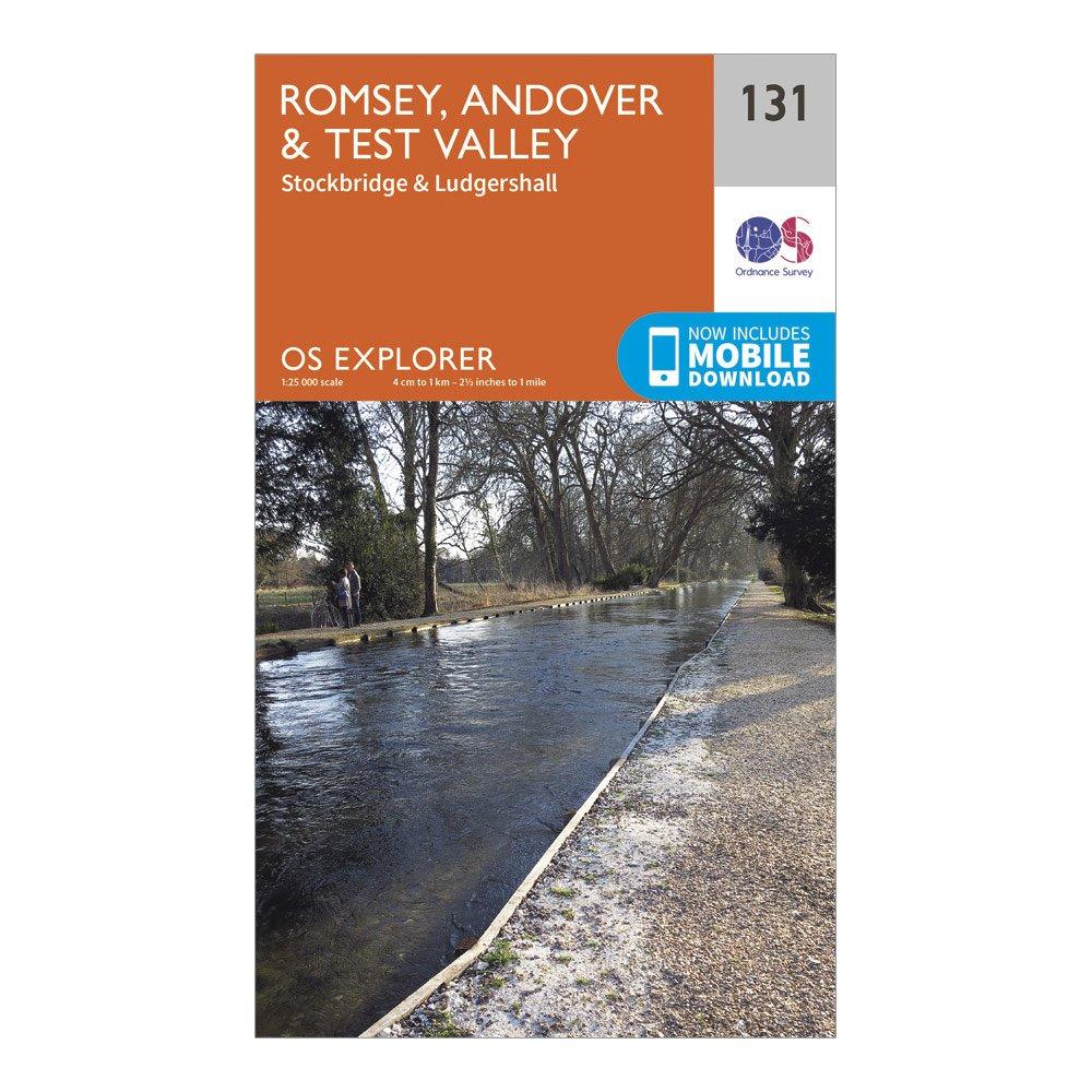 Image of Ordnance Survey Explorer 131 Romsey, Andover & Test Valley Map With Digital Version - Orange, Orange