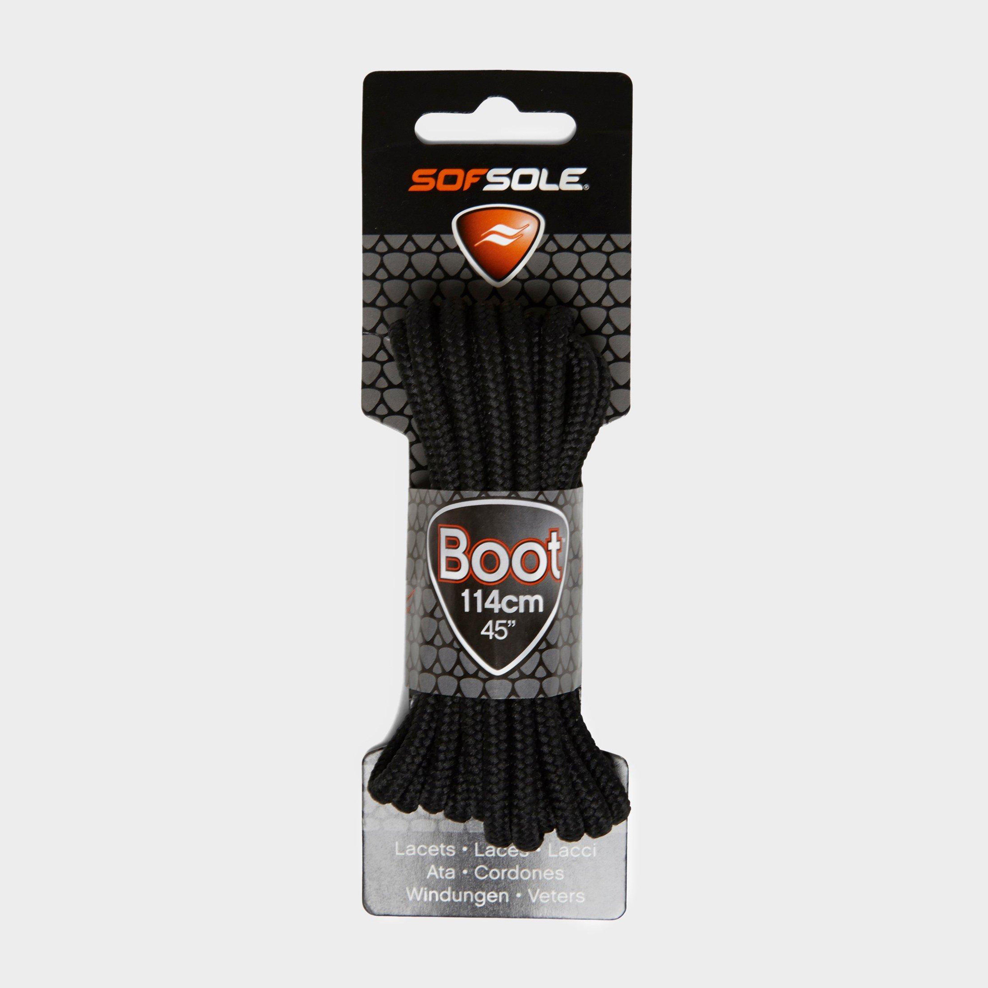 Wax Boot Laces - 114Cm - Black, Black