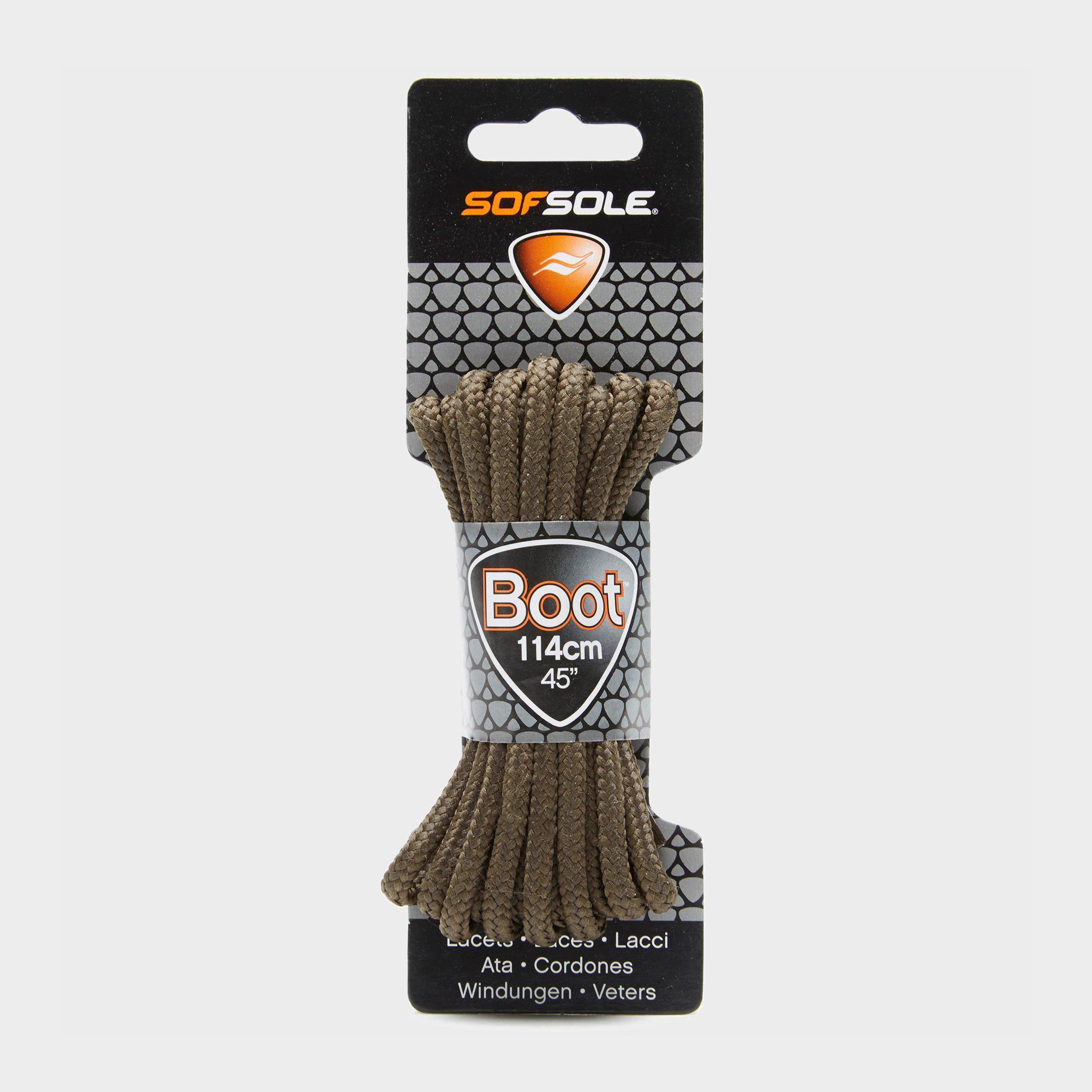 Image of Sof Sole Wax Boot Laces - 114Cm - Brown, Brown