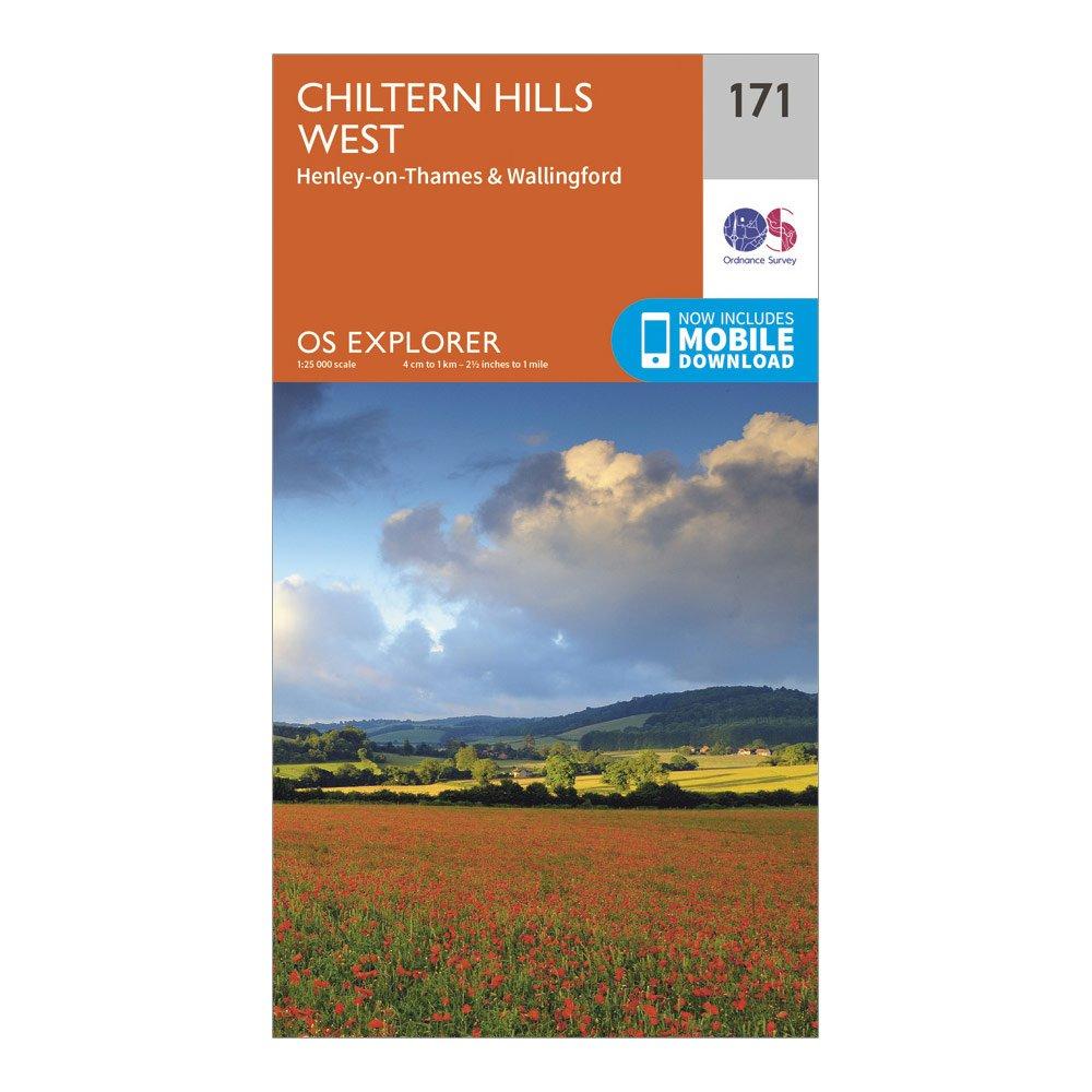 Image of Ordnance Survey Explorer 171 Chiltern Hills West, Henley-On-Thames & Wallingford Map With Digital Version, D