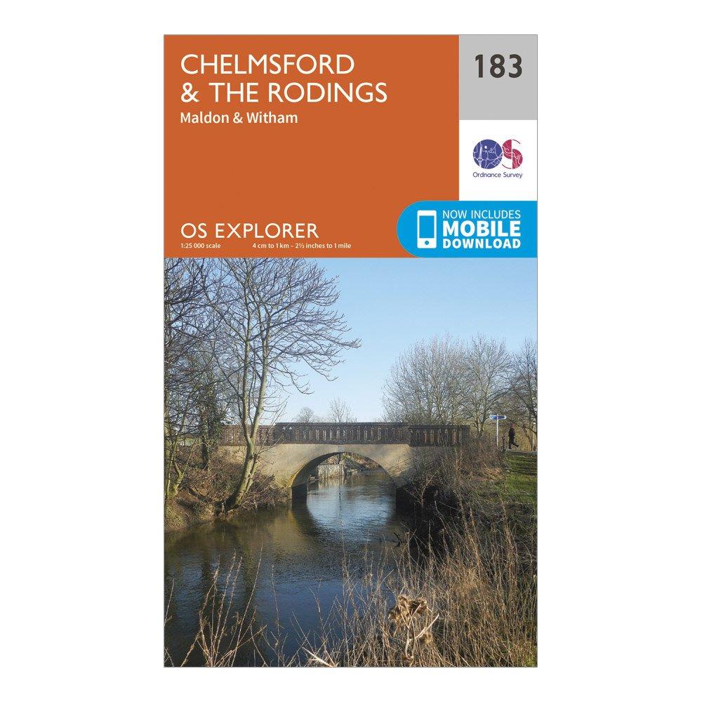 Photos - GPS Accessory Explorer 183 Chelmsford & The Rodings Map With Digital Version - Orange, O 
