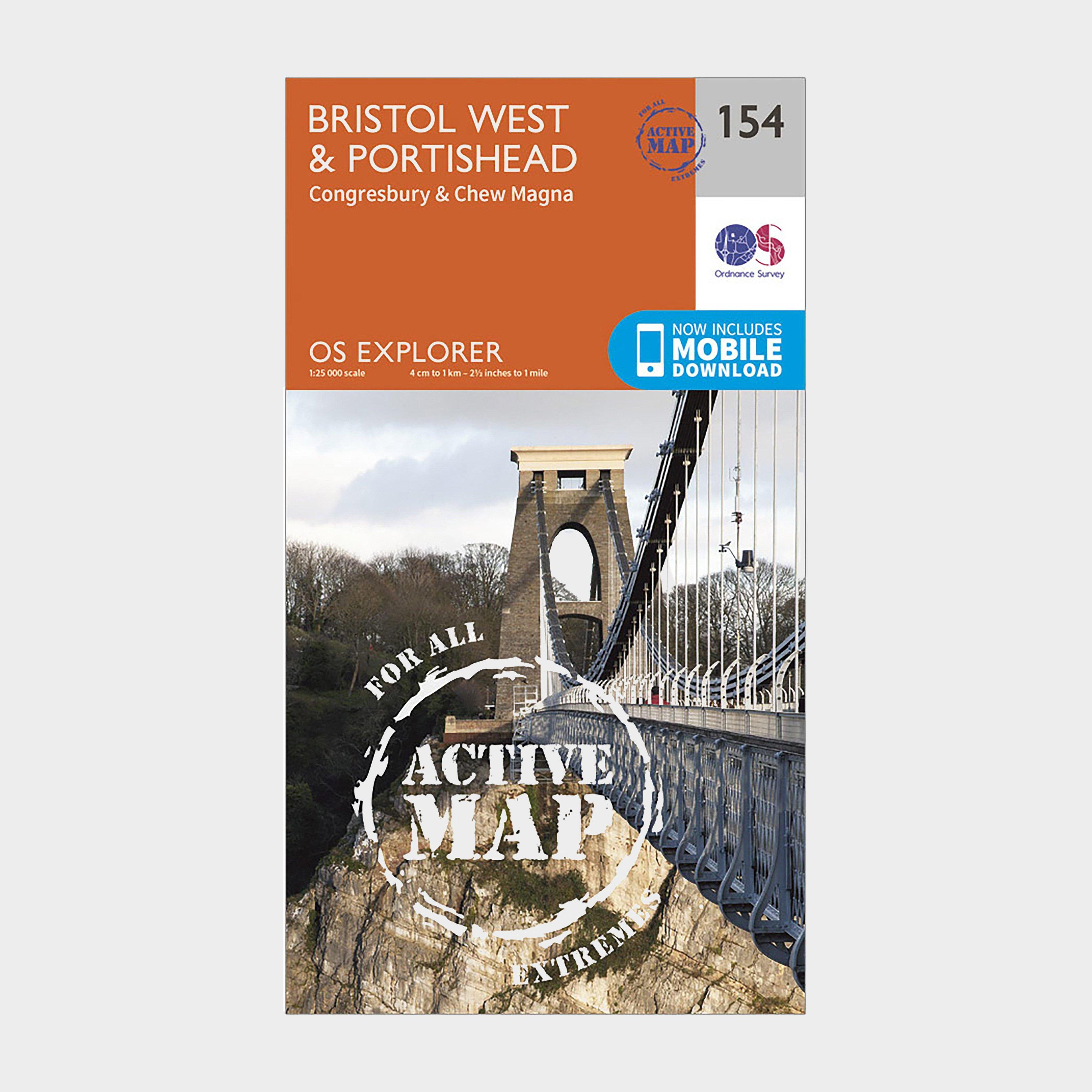 Image of Ordnance Survey Explorer Active 154 Bristol West & Portishead Map With Digital Version, D