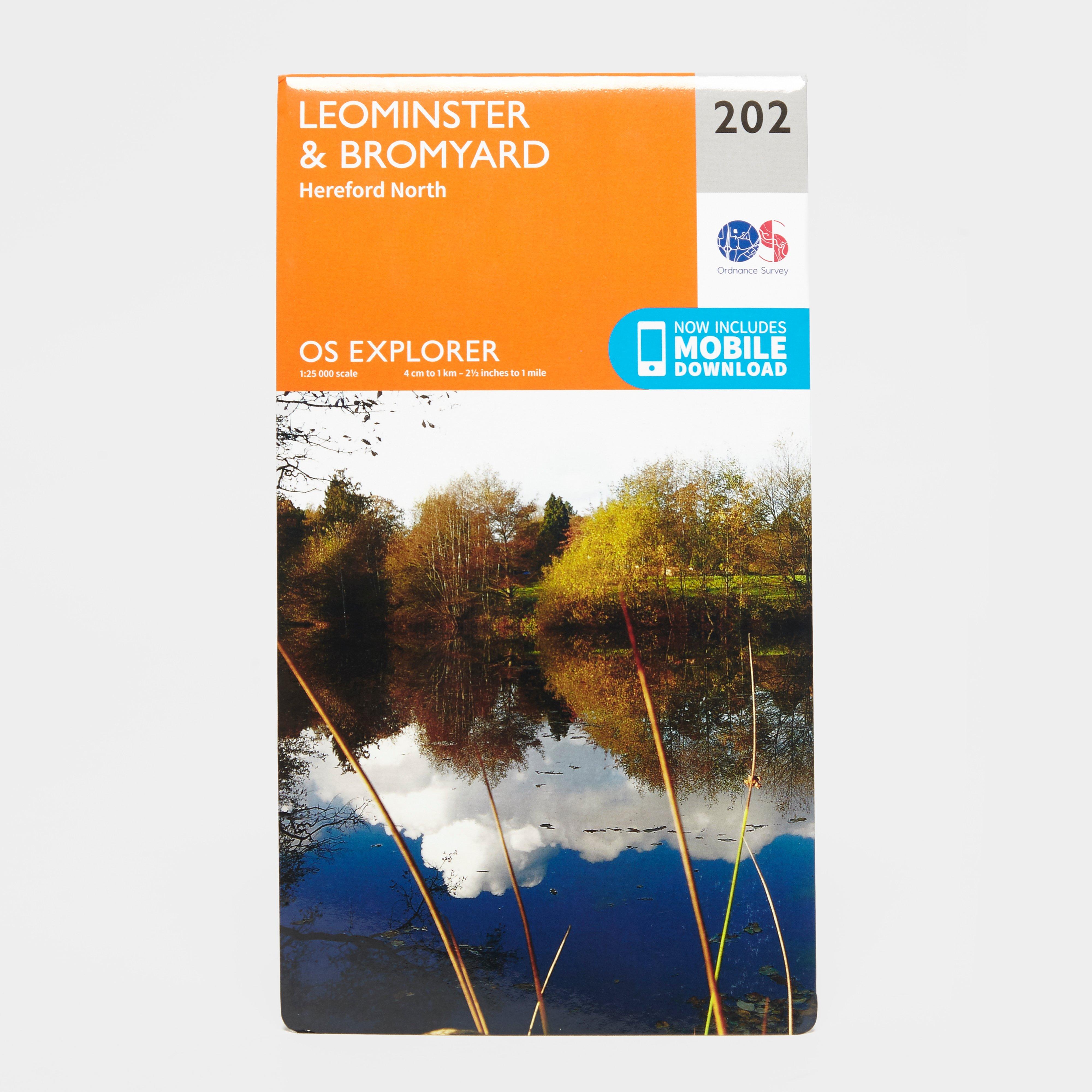 Image of Ordnance Survey Explorer 202 Leominster & Bromyard Map With Digital Version, D