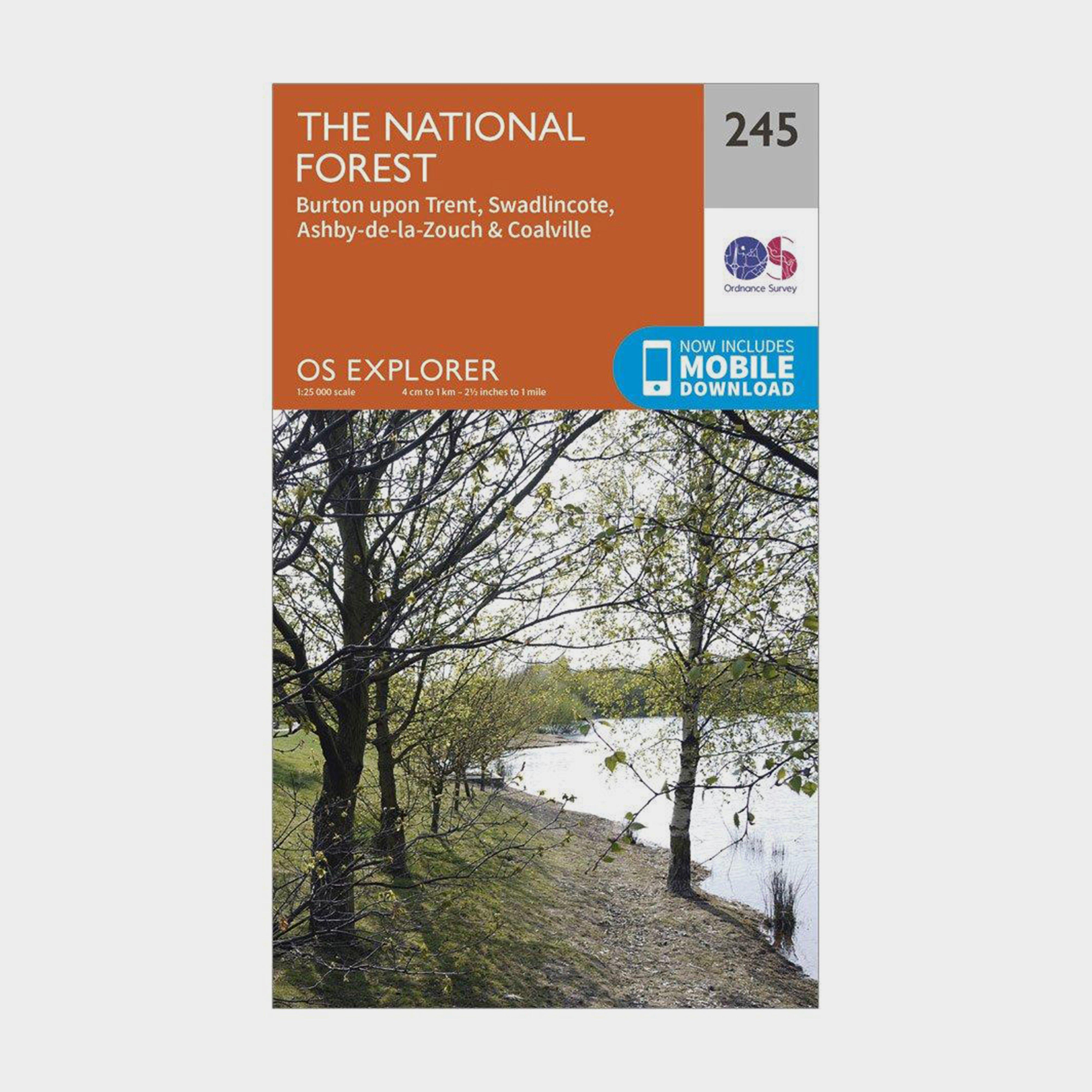 Image of Ordnance Survey Explorer 245 The National Forest Map With Digital Version, D