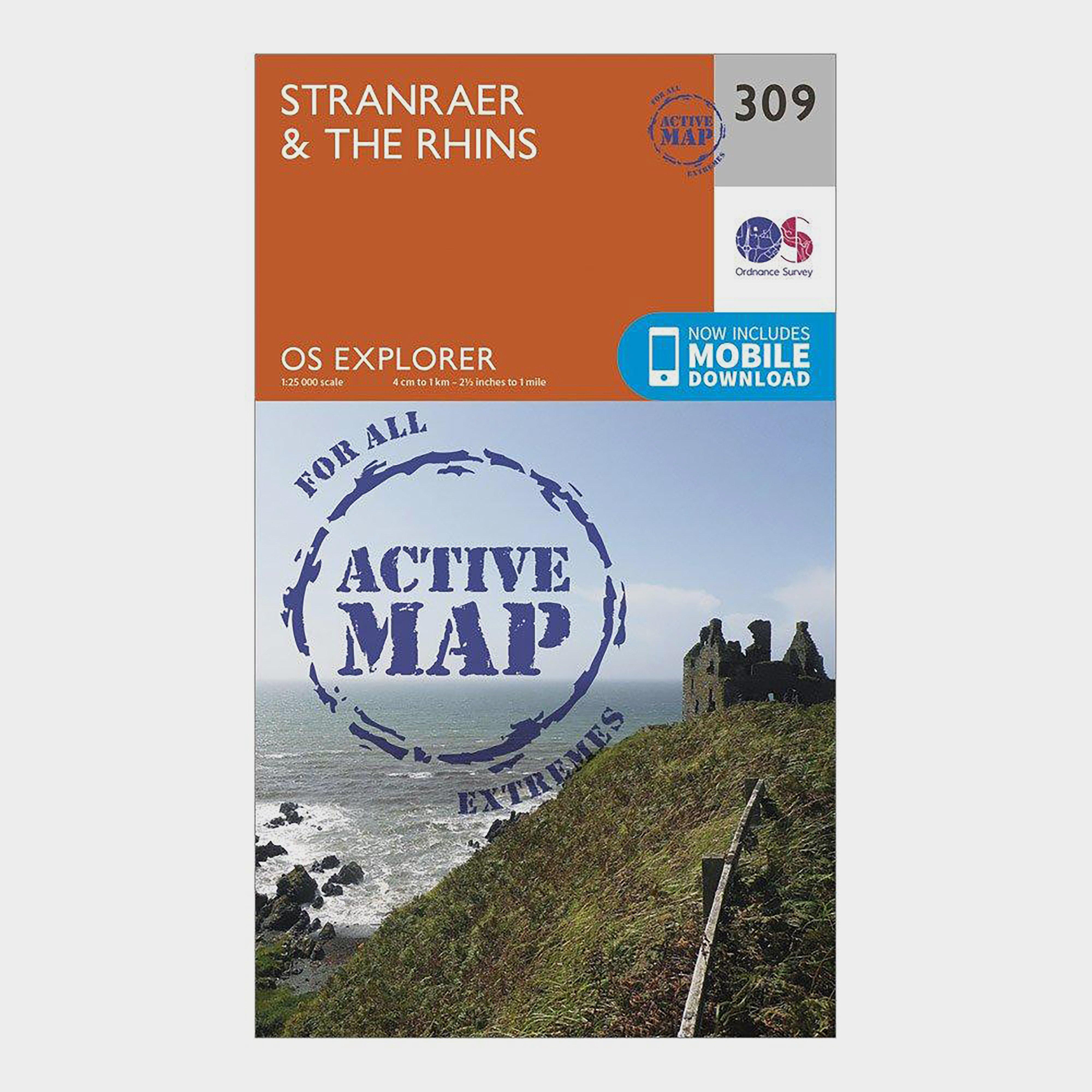 Explorer Active 309 Stranraer & The Rhins Map With Digital Version - Orange, Orange