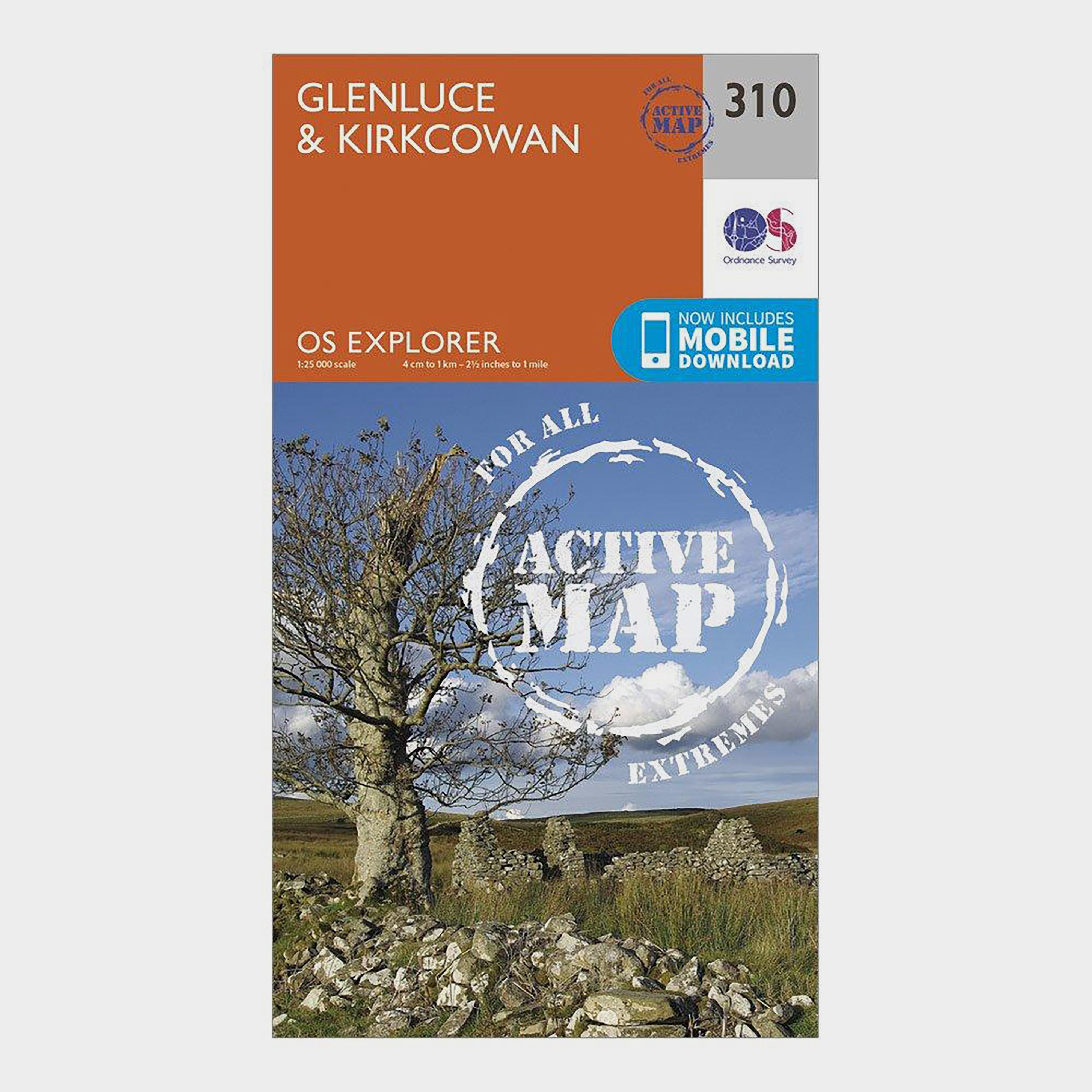 Explorer Active 310 Glenluce & Kirkcowan Map With Digital Version - Orange, Orange