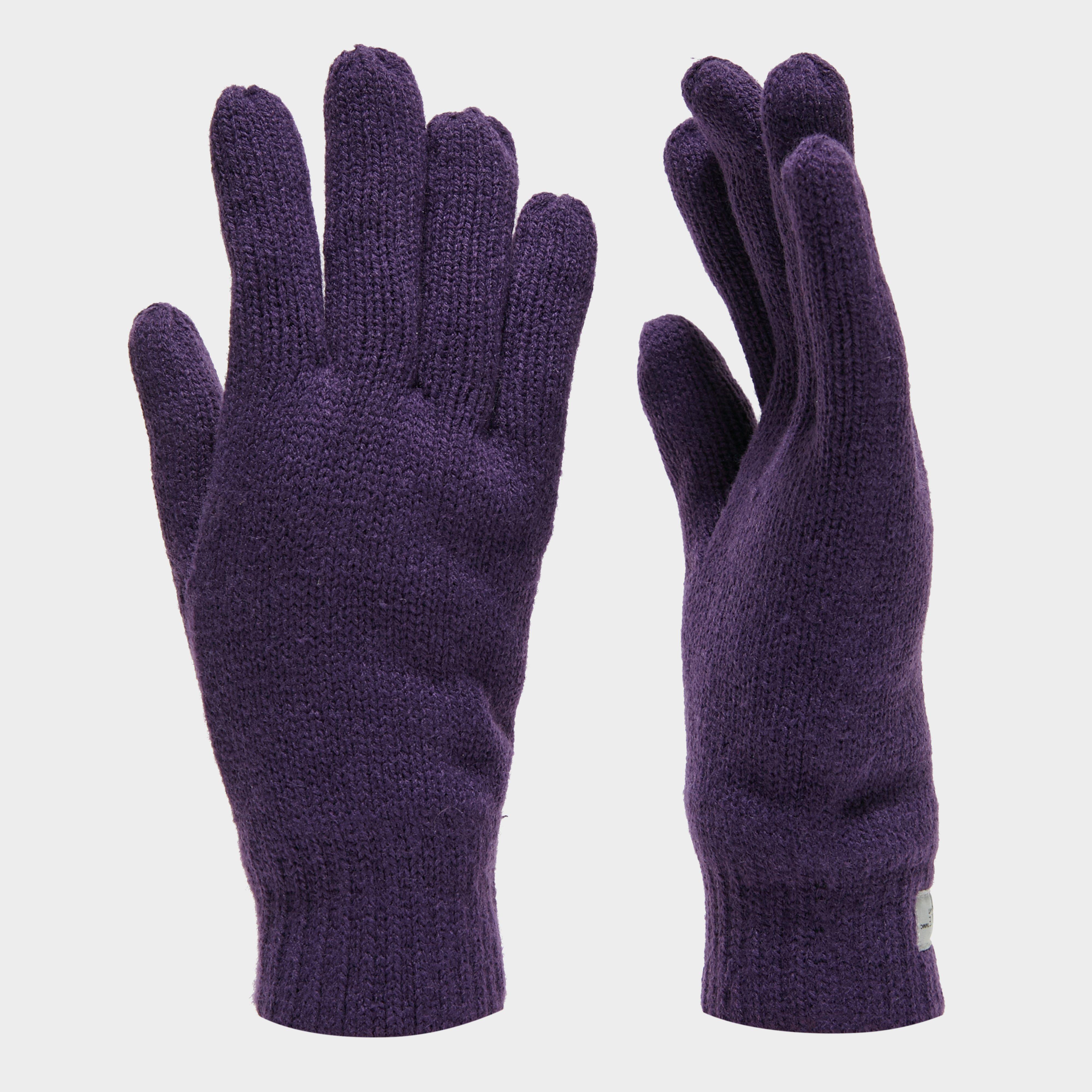 Photos - Winter Gloves & Mittens Peter Storm Thinsulate Knit Fleece Gloves - Purple, Purple 
