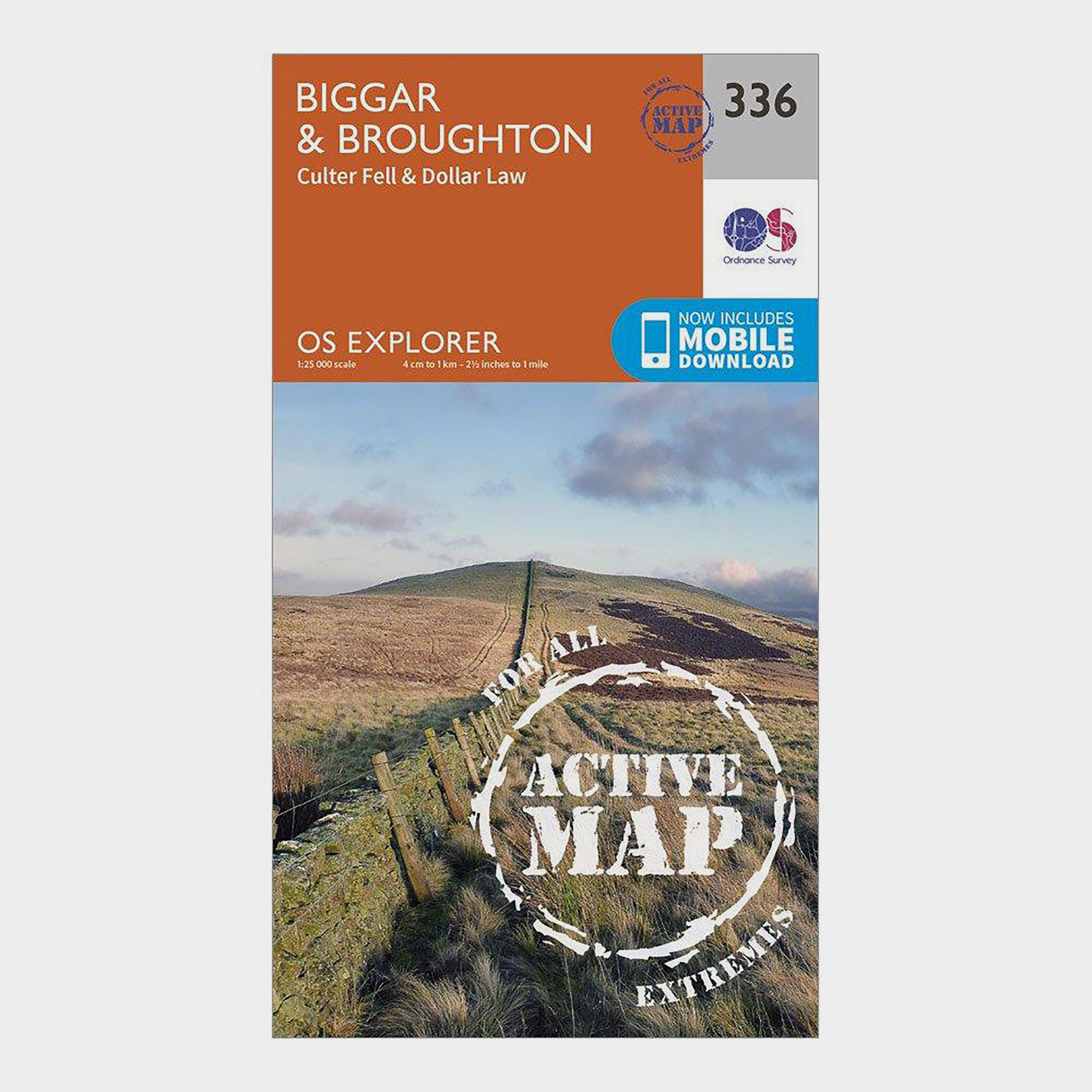Explorer Active 336 Biggar & Broughton Map With Digital Version, Orange