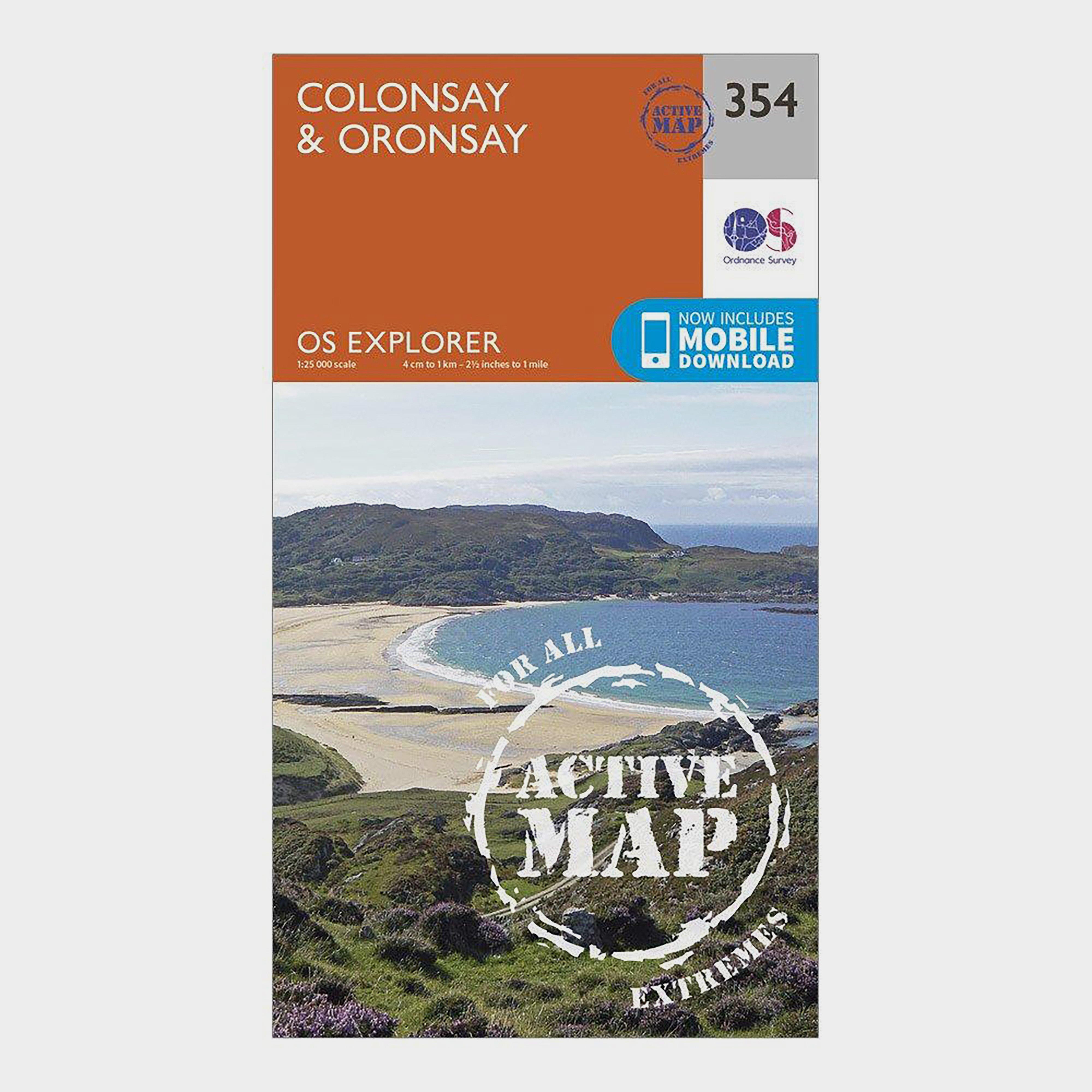 Explorer Active 354 Colonsay & Oronsay Map With Digital Version - Orange, Orange