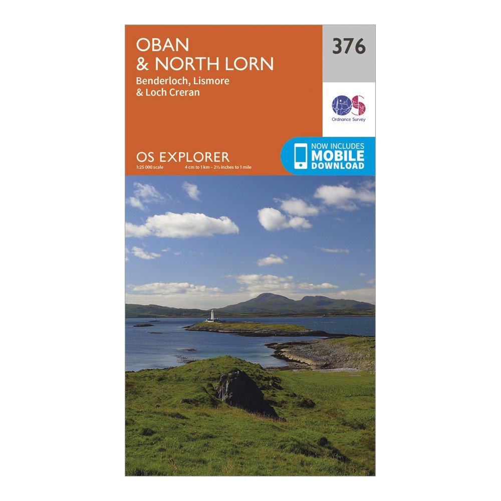 Explorer 376 Oban & North Lorn Map With Digital Version - Orange, Orange