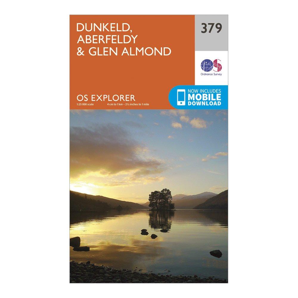 Image of Ordnance Survey Explorer 379 Dunkeld, Aberfeldy & Glen Almond Map With Digital Version - Orange, Orange
