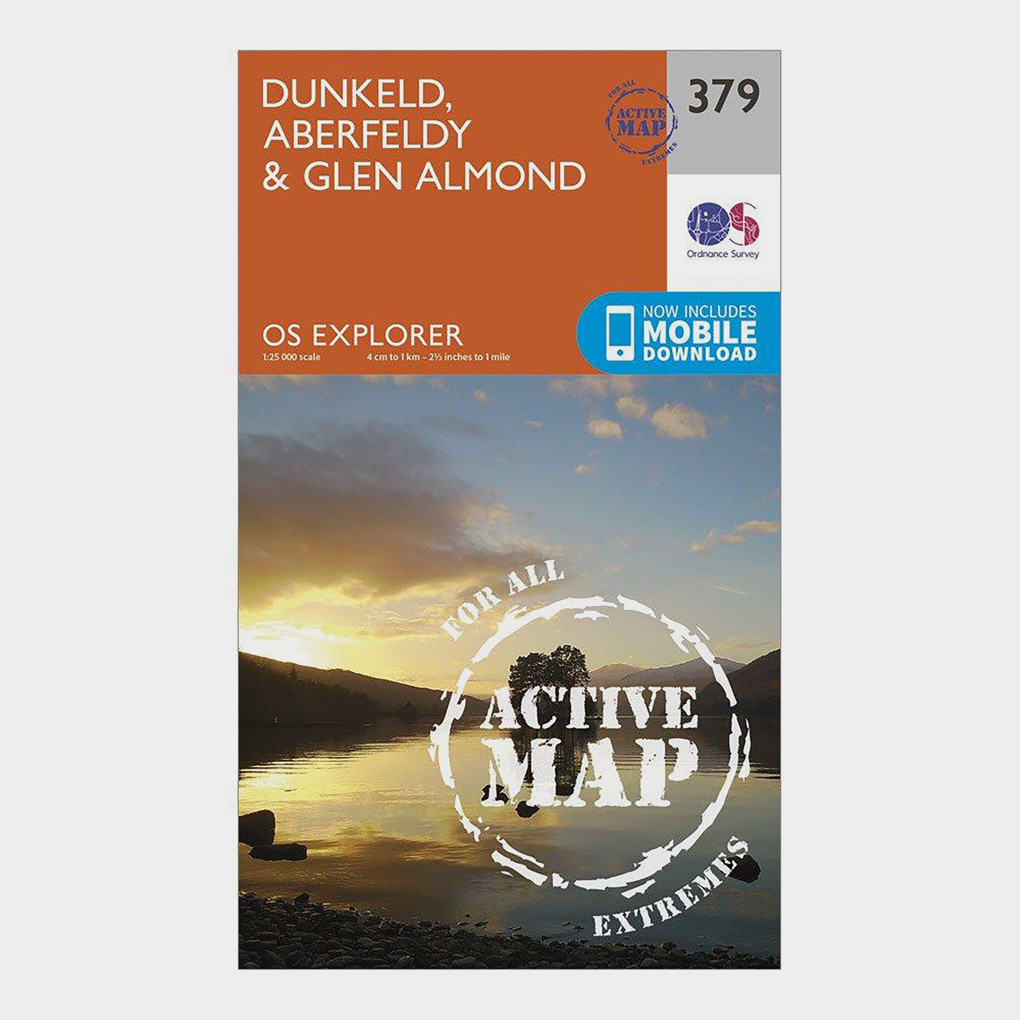 Explorer Active 379 Dunkfeld, Aberfeldy & Glen Almond Map With Digital Version - Orange, Orange