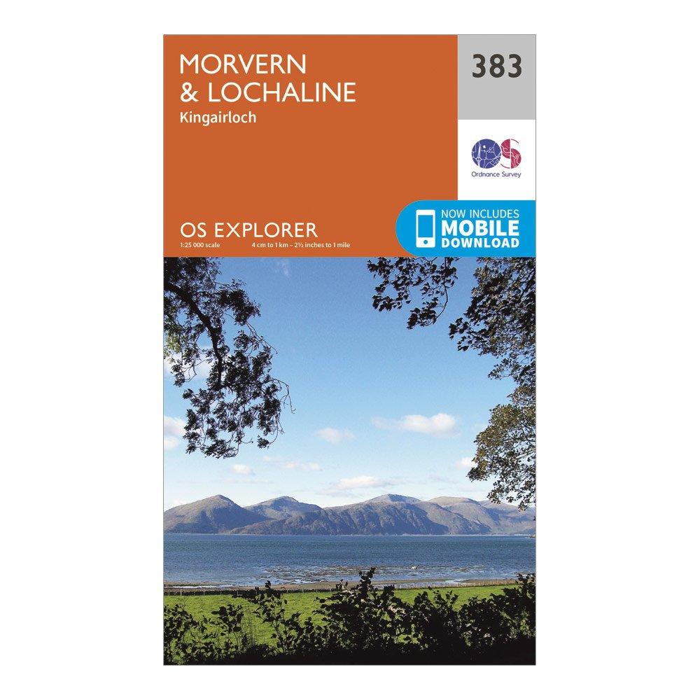 Image of Ordnance Survey Explorer 383 Movern & Lochaline Map With Digital Version - Orange, Orange