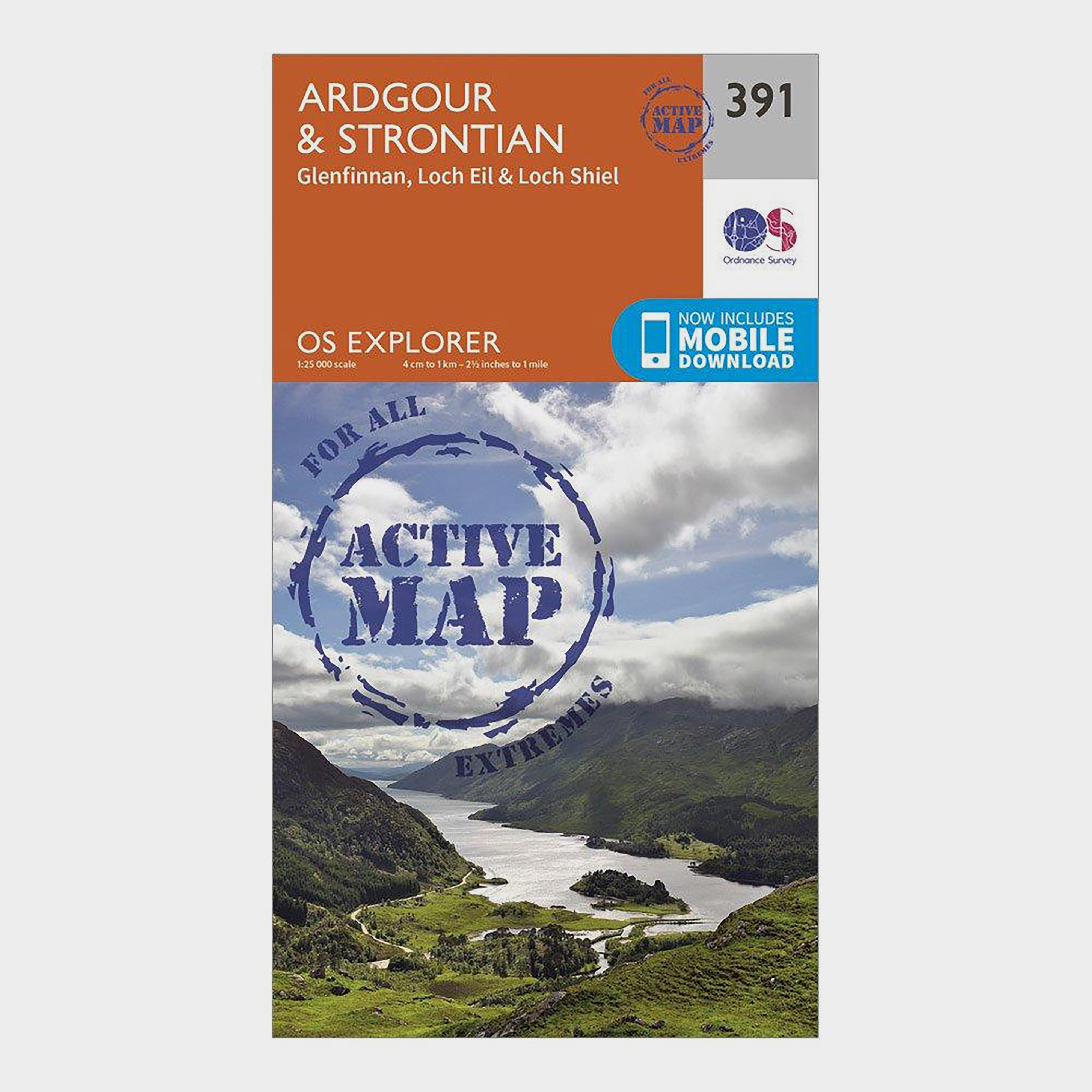 Image of Ordnance Survey Explorer Active 391 Ardgour & Strontian Map With Digital Version, D