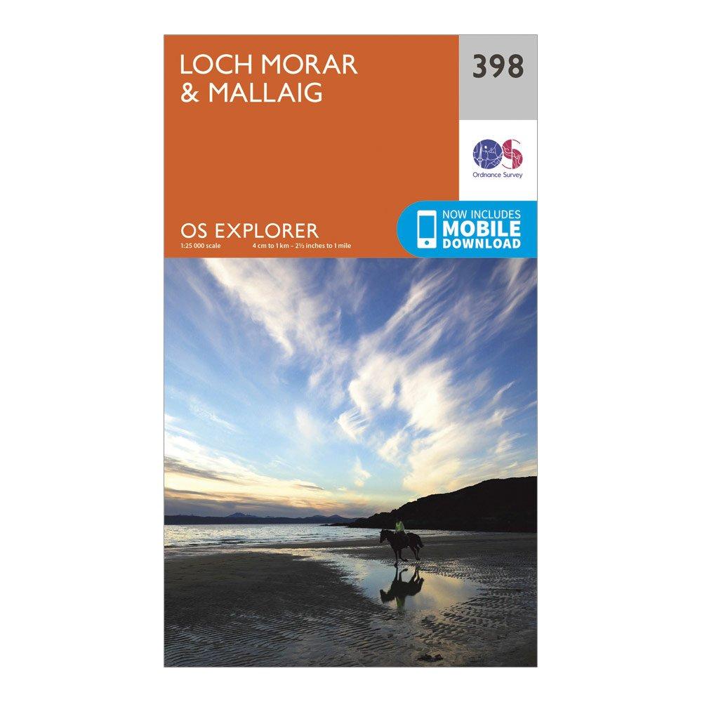 Image of Ordnance Survey Explorer 398 Loch Morar & Mallaig Map With Digital Version - Orange, Orange