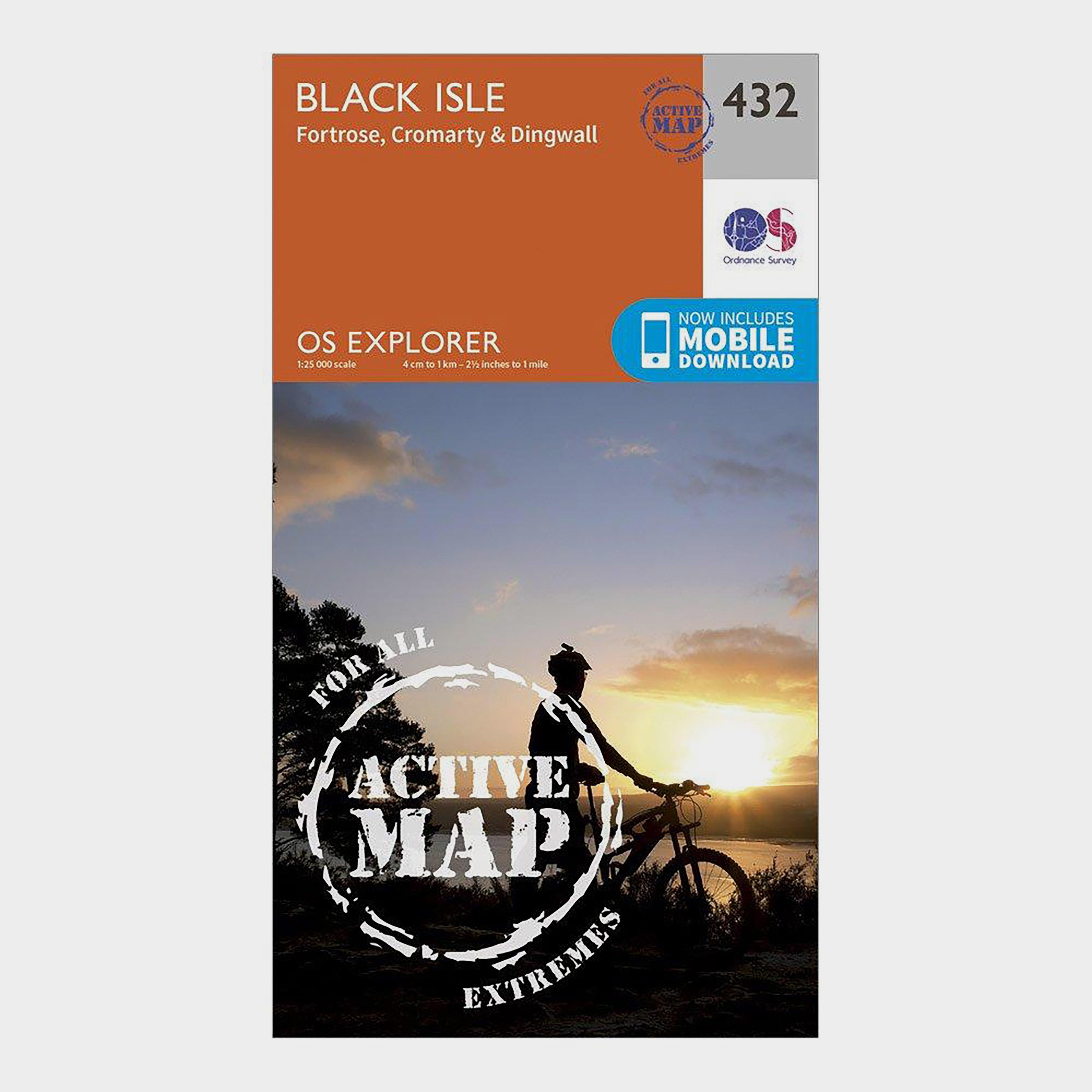 Image of Ordnance Survey Explorer Active 432 Black Isle Map With Digital Version - Orange, Orange