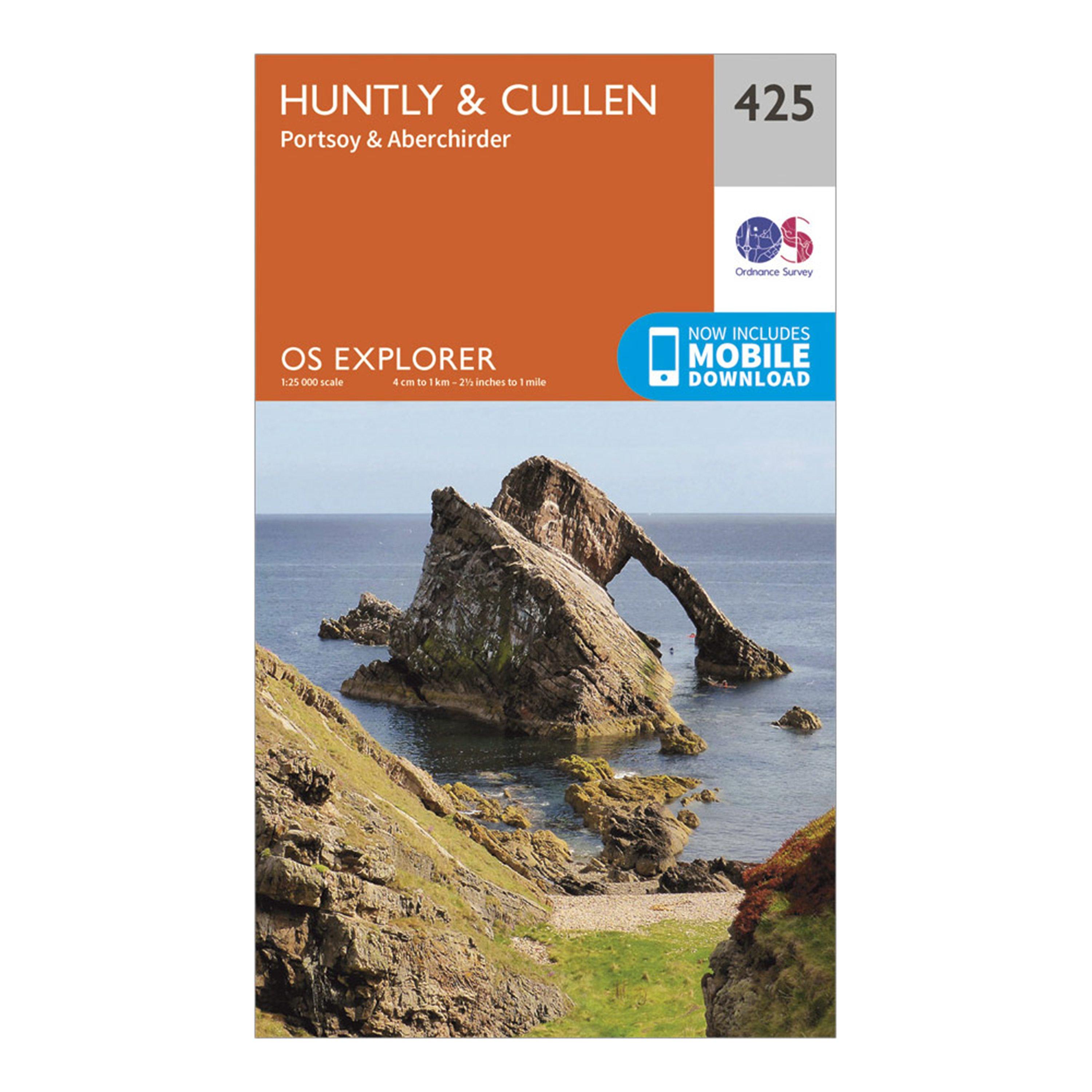 Image of Ordnance Survey Explorer 425 Huntly & Cullen Map With Digital Version - Orange, Orange