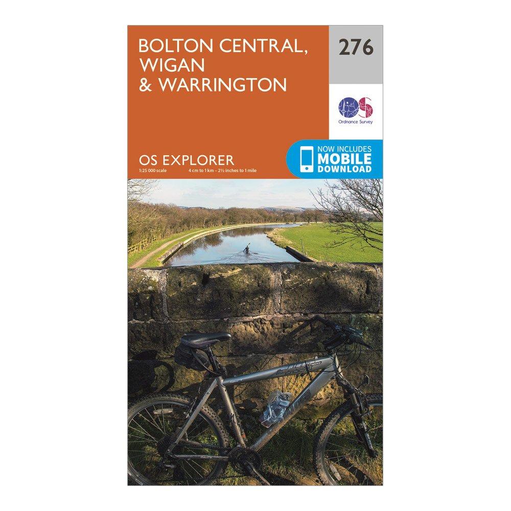 Image of Ordnance Survey Explorer 276 Bolton, Wigan & Warrington Map With Digital Version, D