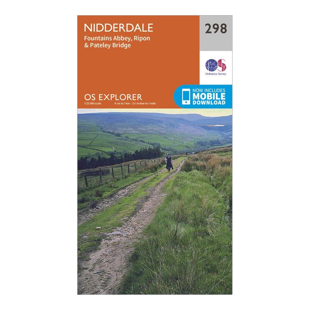 Explorer 298 Nidderdale Map With Digital Version - Yellow, Yellow