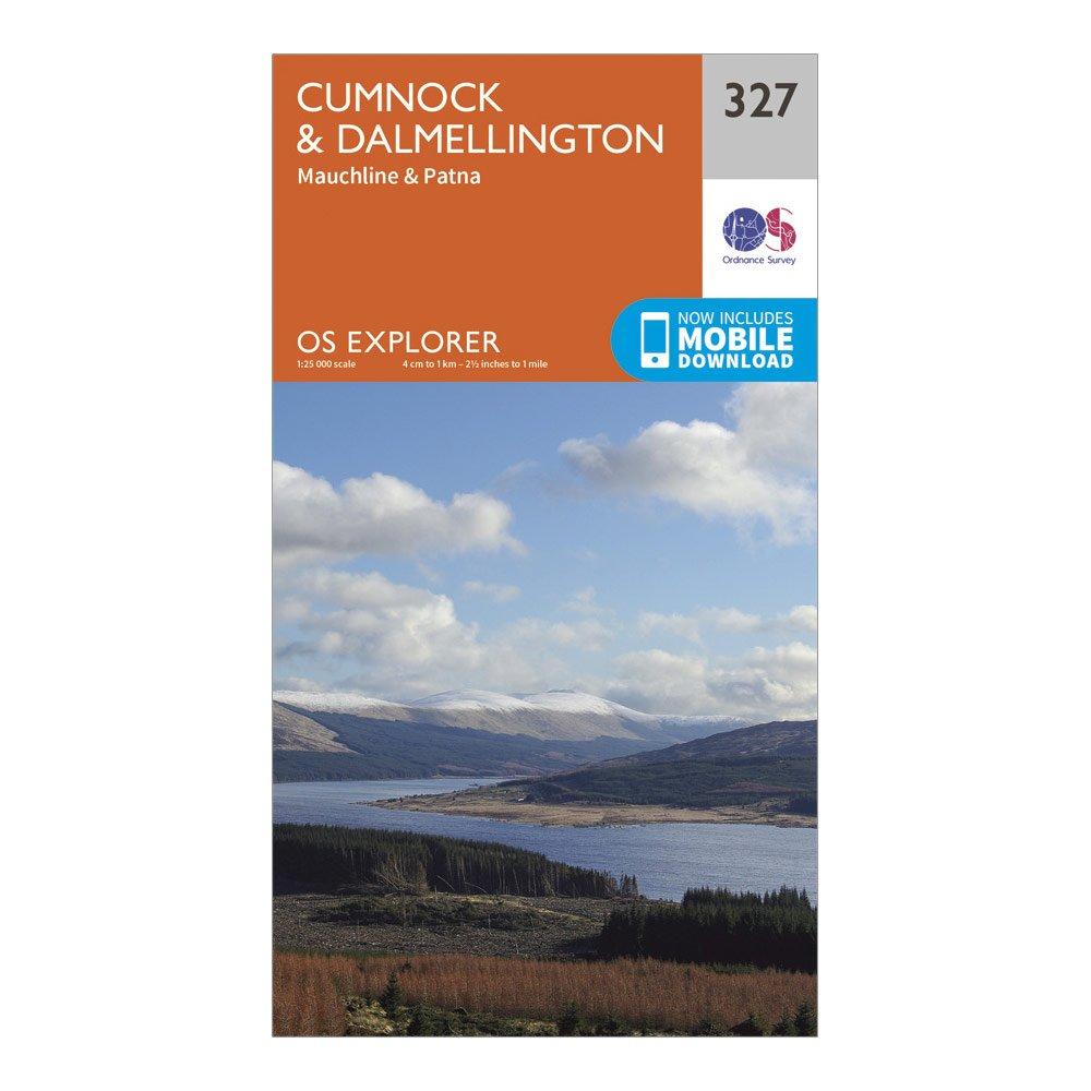 Image of Ordnance Survey Explorer 327 Cumnock & Dalmellington Map With Digital Version - Orange, Orange