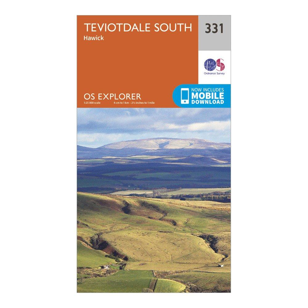 Image of Ordnance Survey Explorer 331 Teviotdale South Map With Digital Version - Orange, Orange