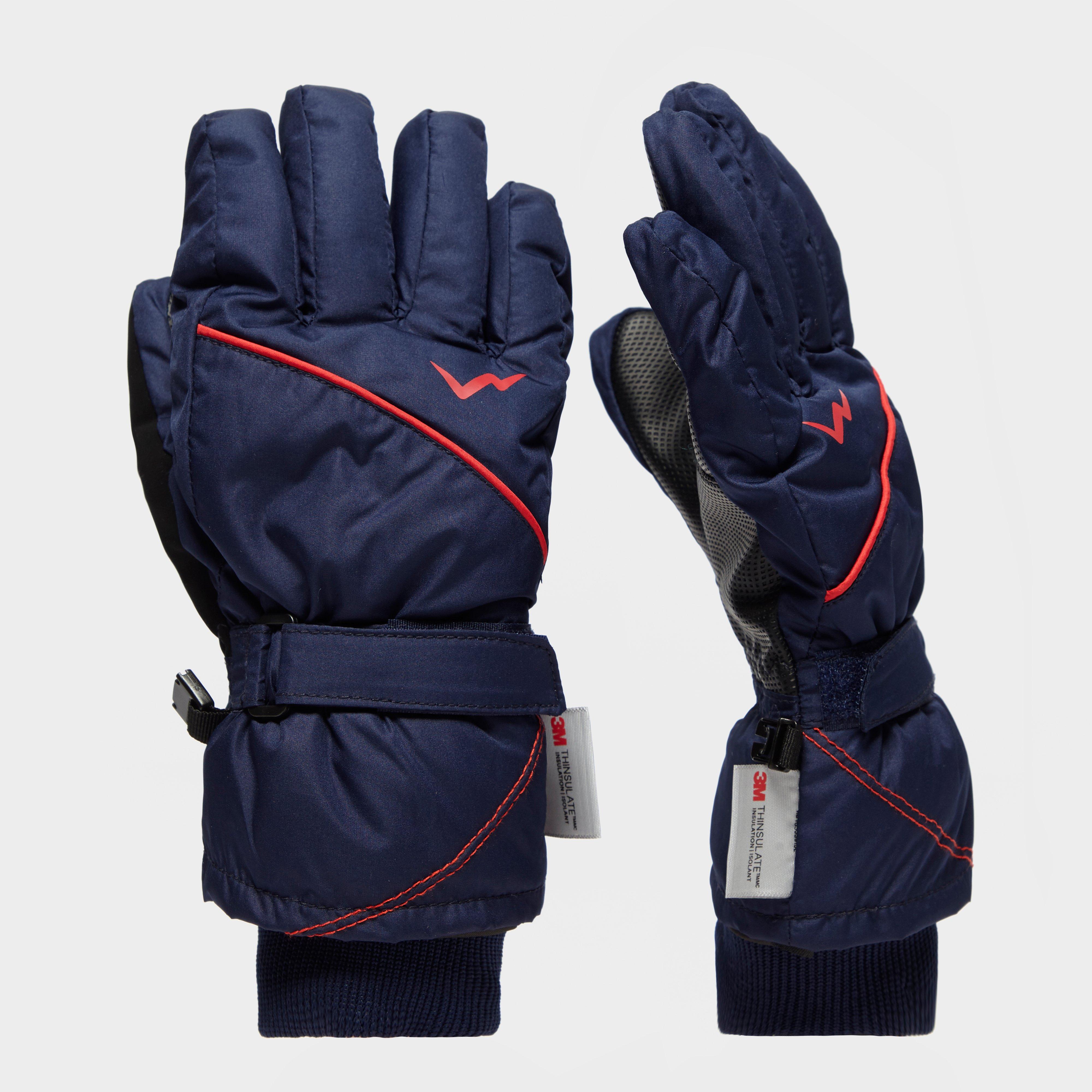 Kids' Ski Gloves - Navy, Navy