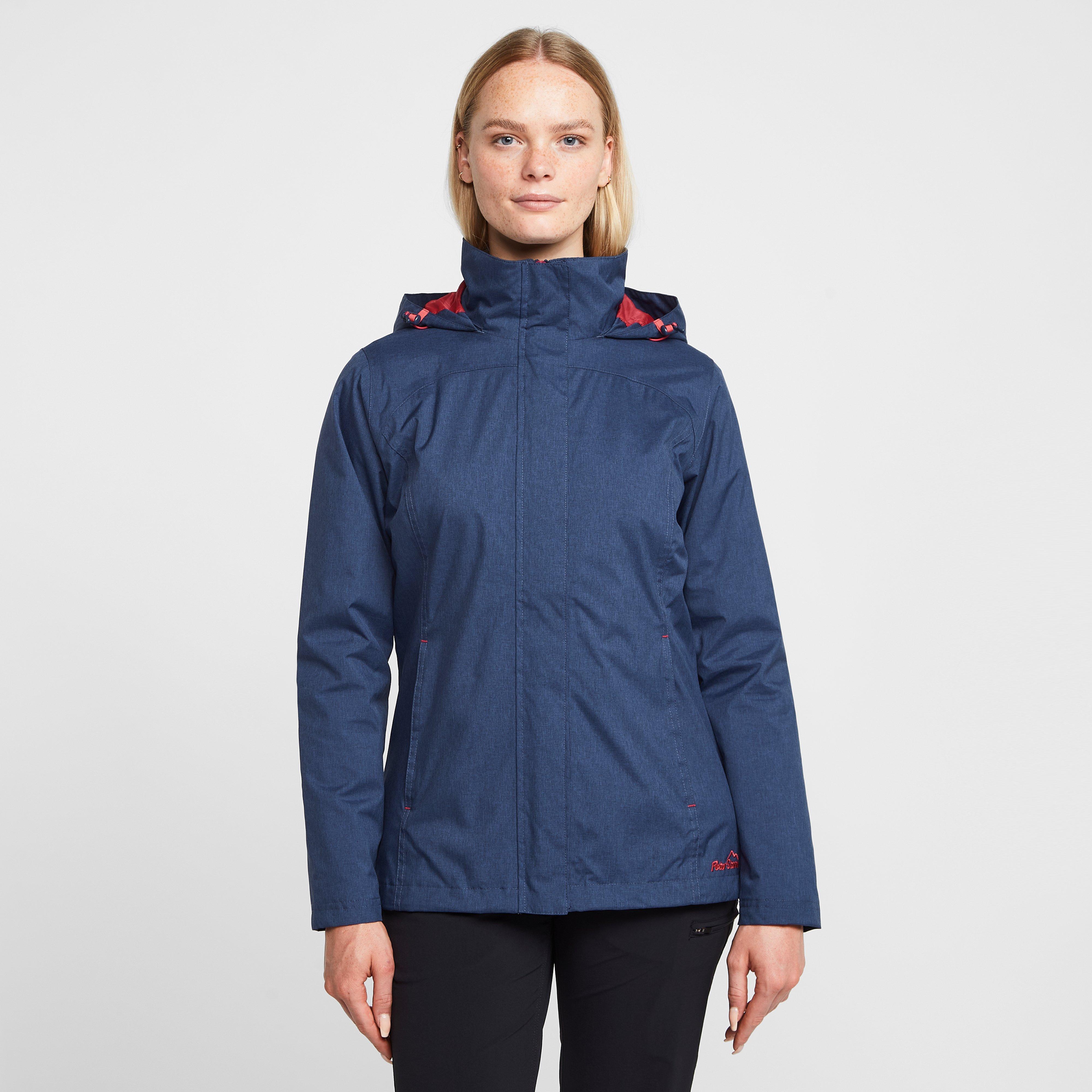 Image of Peter Storm Women's Glide Marl Waterproof Jacket - Navy, Navy