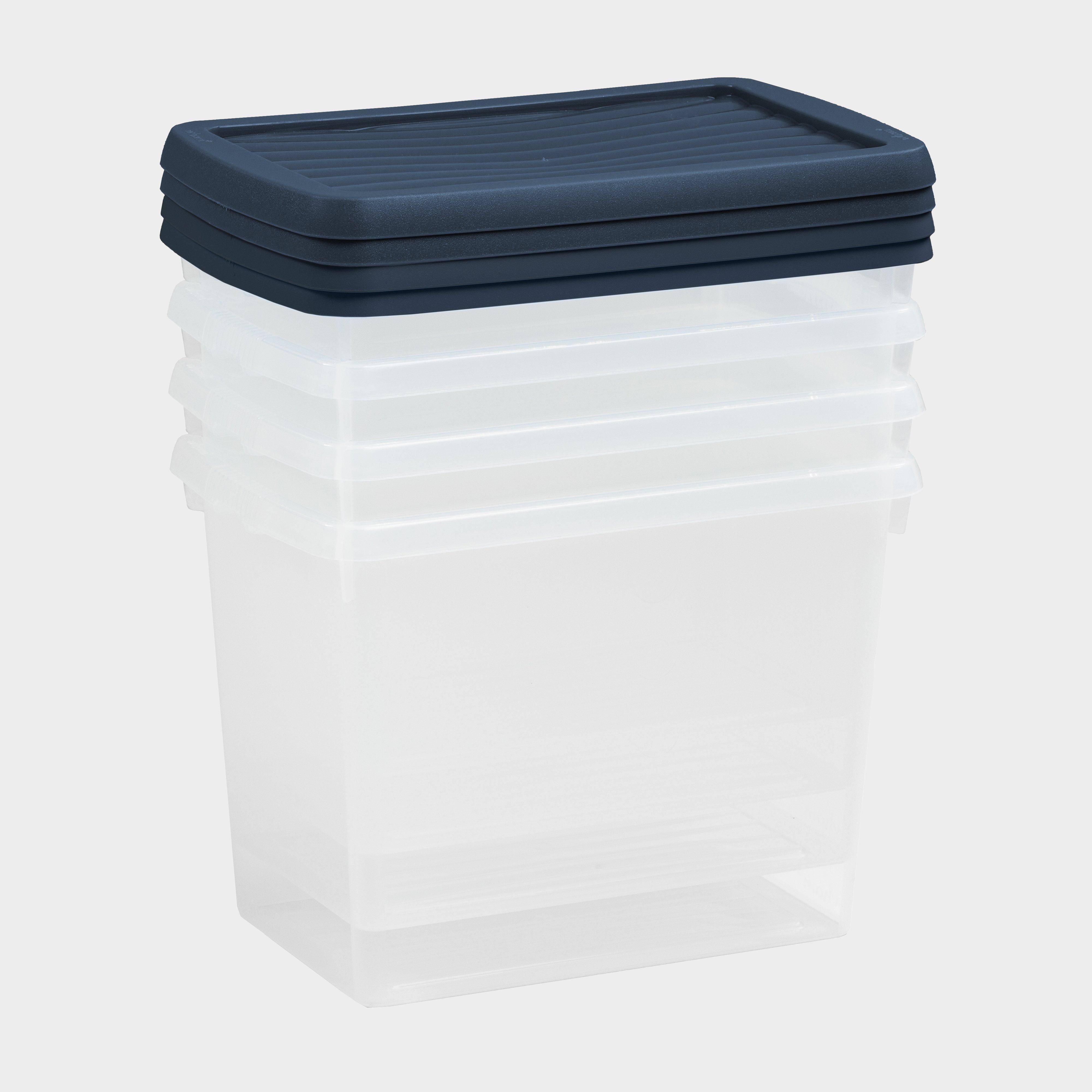 Image of Wham 4 Pack 6.7L Storage Boxes - Ass, ASS