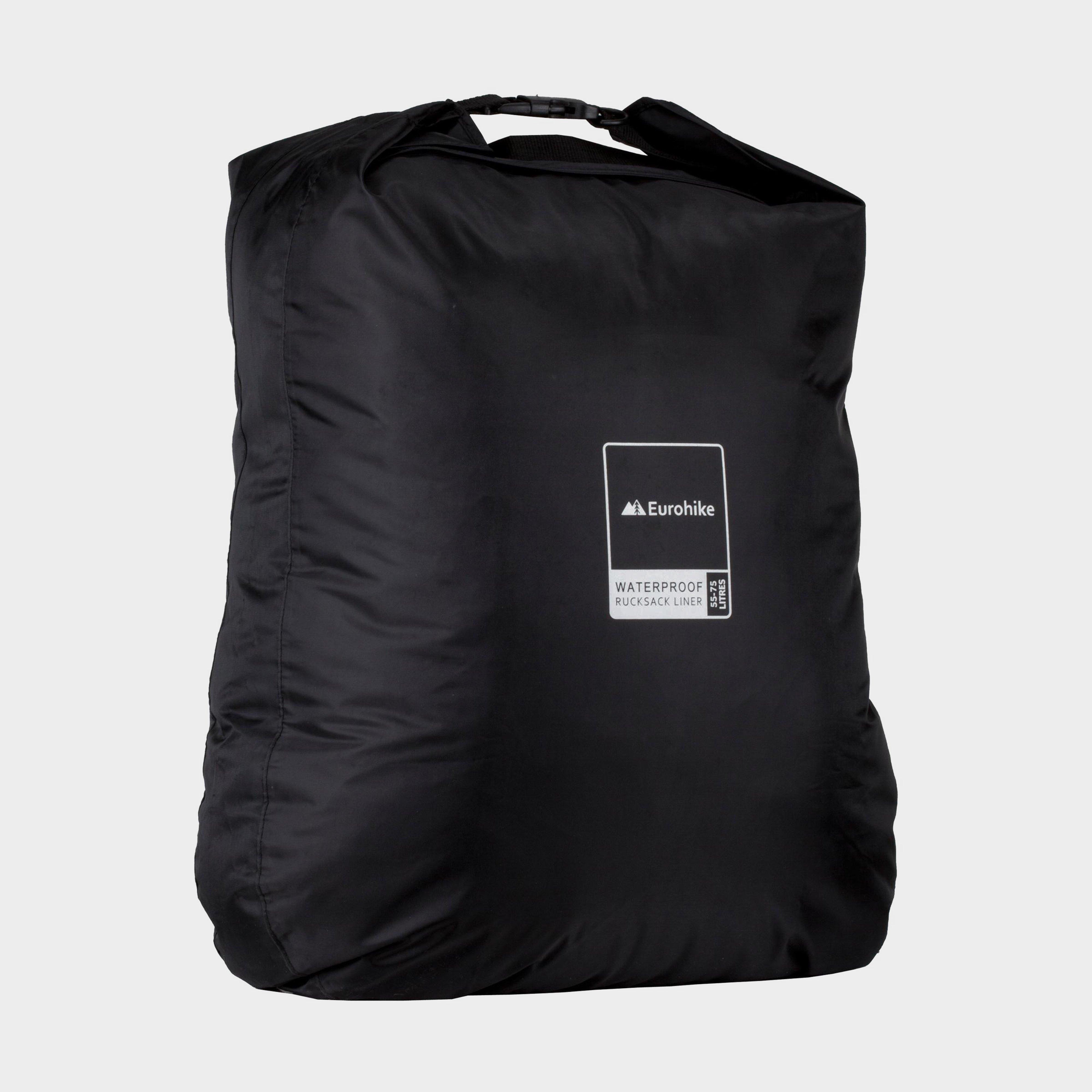 Image of Eurohike Waterproof Rucksack Liner 55-75L - Black, Black