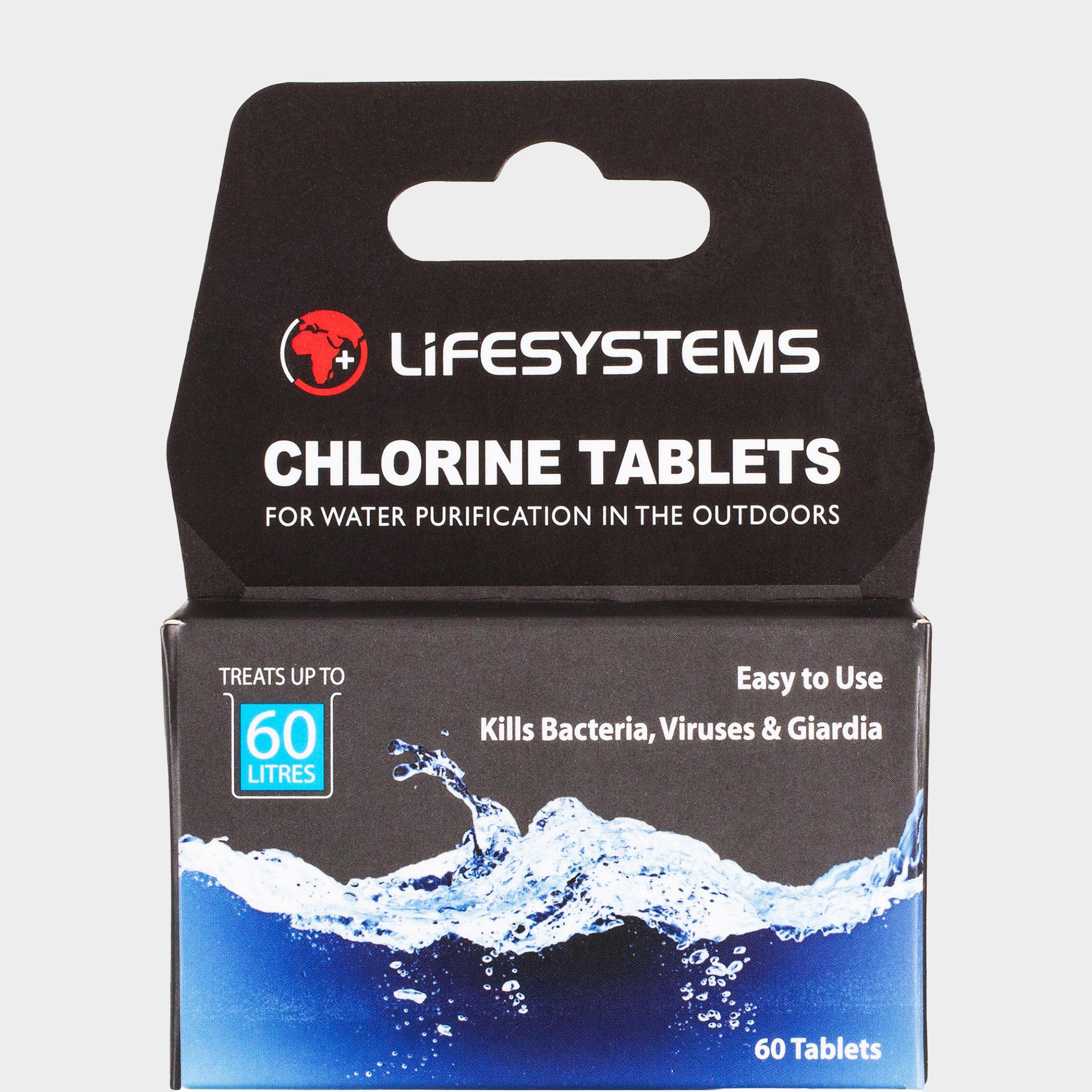 Image of Lifesystems Chlorine Water Purification Tablets - Black, Black