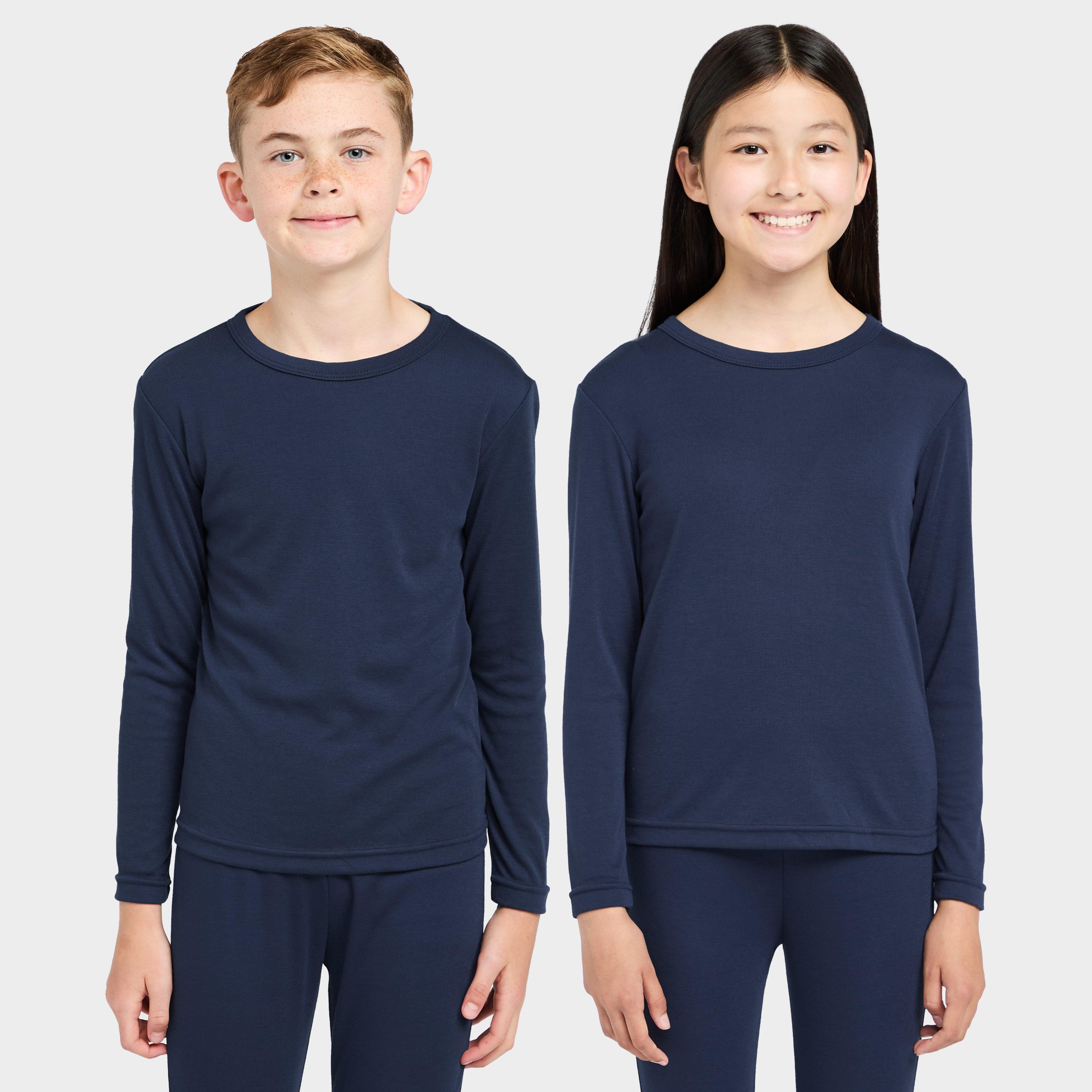 Kids' Long Sleeve Thermal Crew Baselayer Top - Blue, Blue