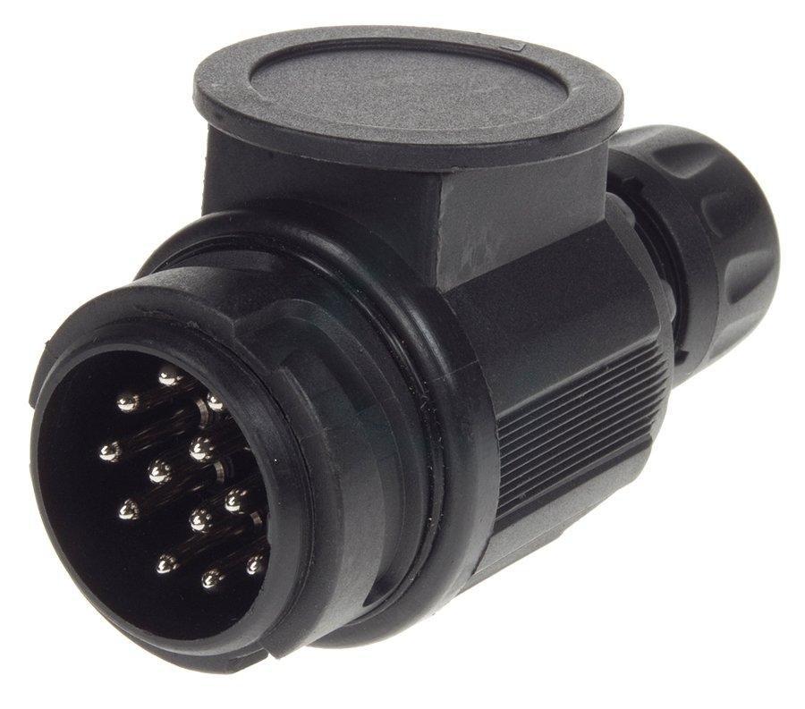 Image of Maypole 13 Pin Plastic European Plug Connector - Black, Black