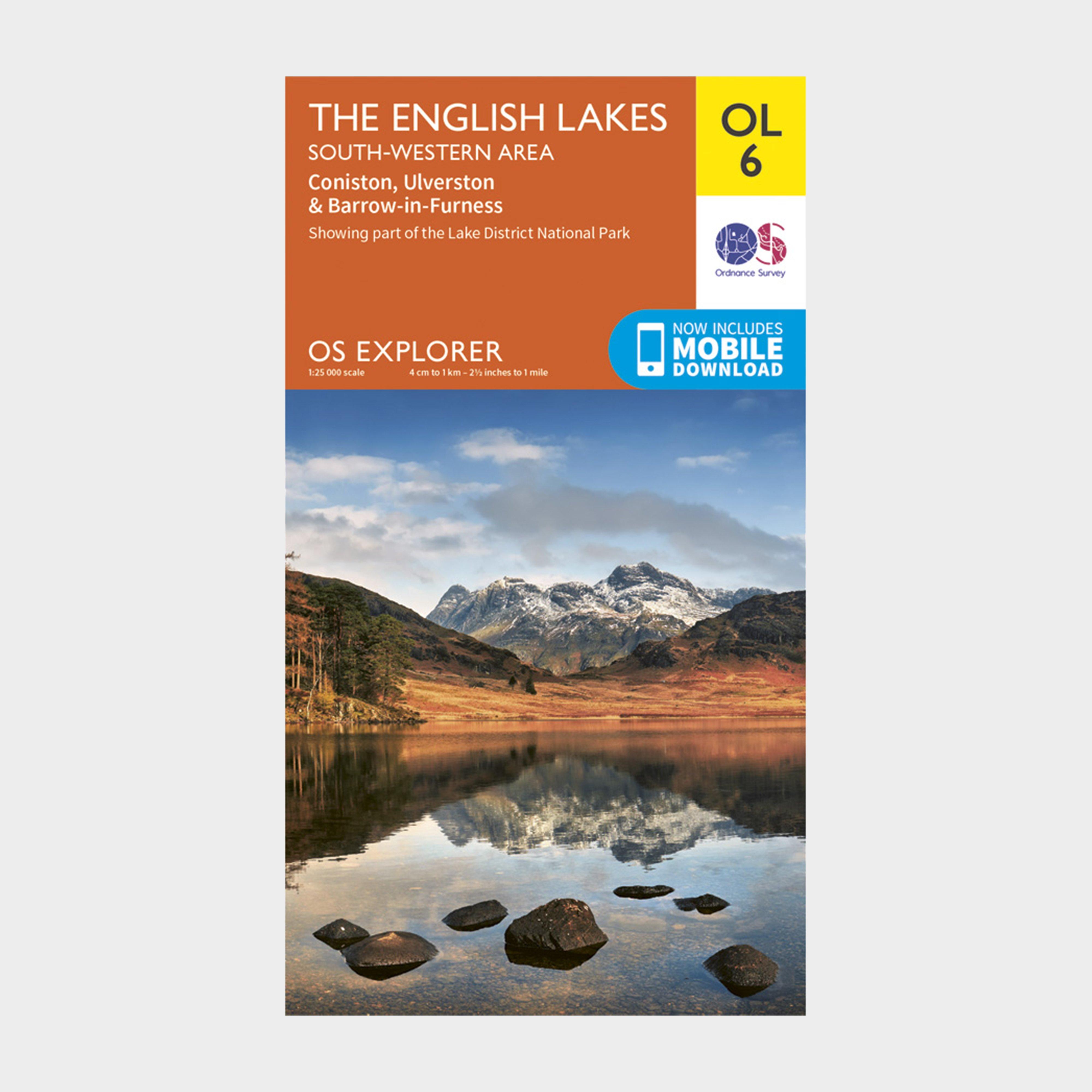 Image of Ordnance Survey Explorer Ol 6 The Lake District: South-Western Area - Orange, Orange