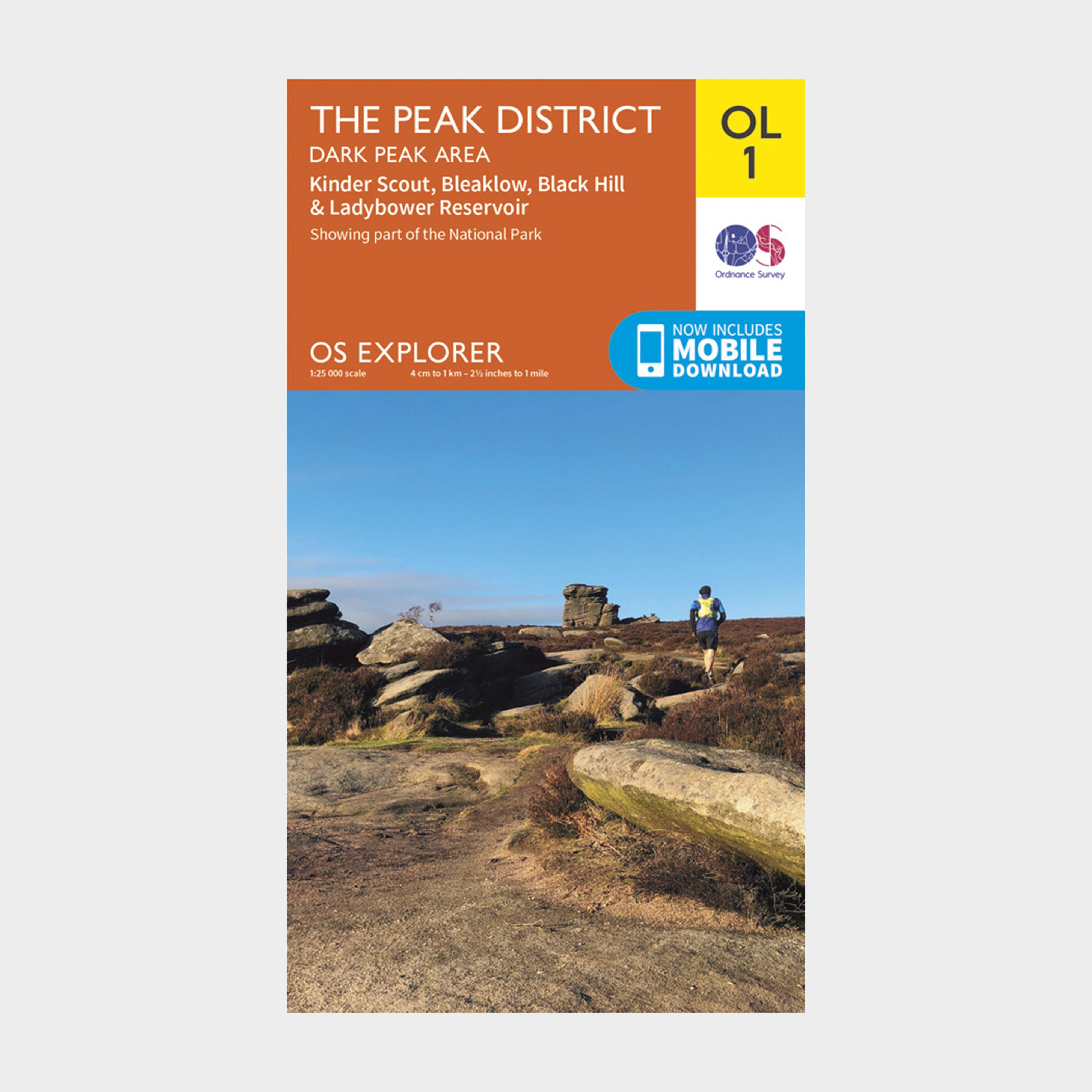 Explorer Ol1 The Peak District - Dark Peak Area With Digital Version - Green, Green