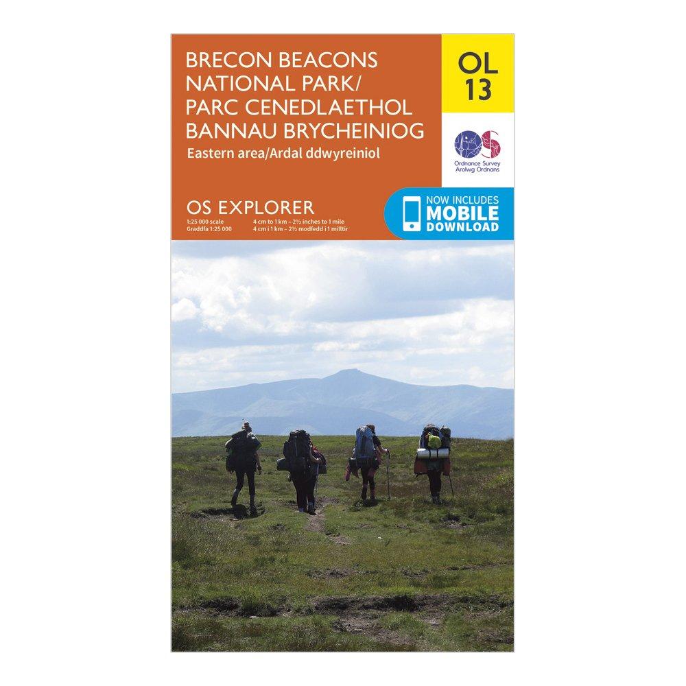 Explorer OL 13 Brecon Beacons National Park - Eastern Area Map, Orange