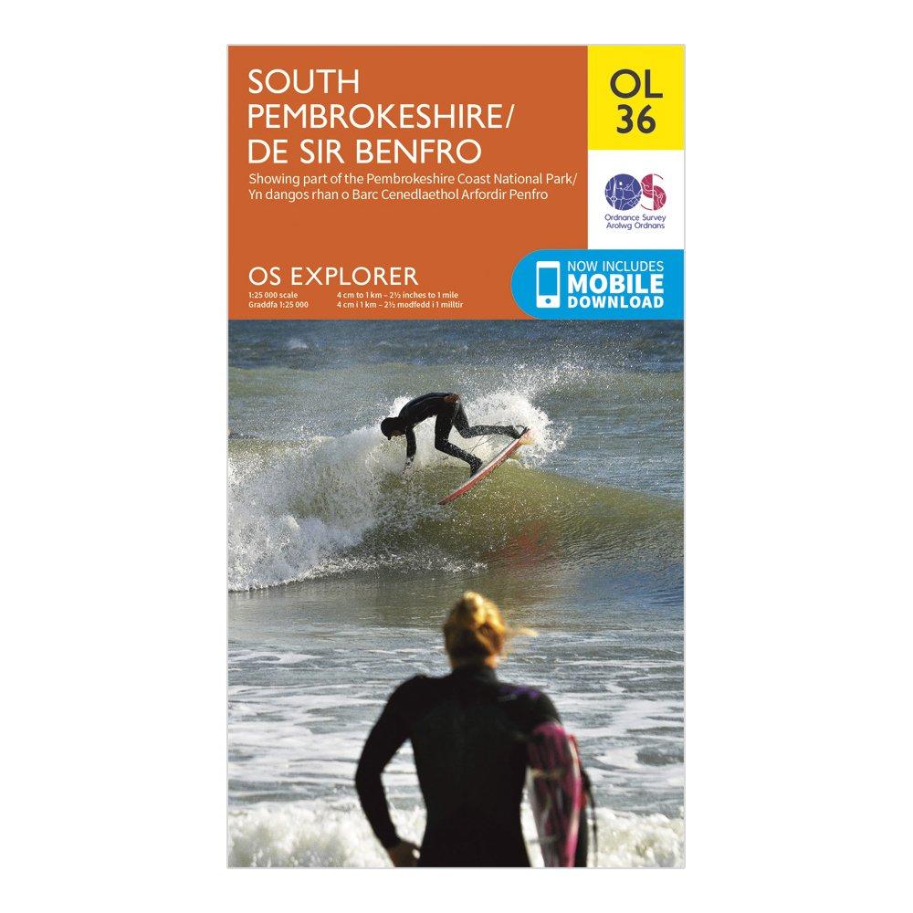 Explorer OL 36 South Pembrokeshire Map, Orange