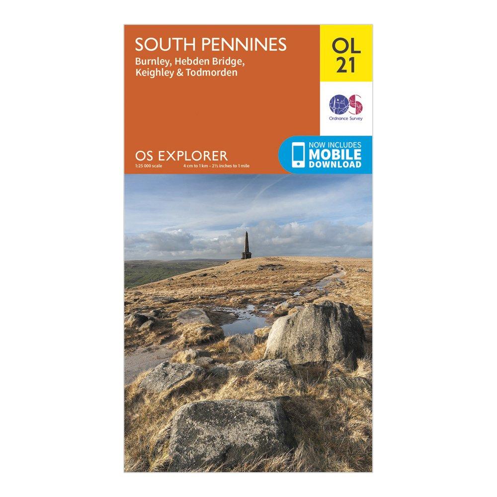 Image of Ordnance Survey Explorer Ol 21 South Pennines Map, D