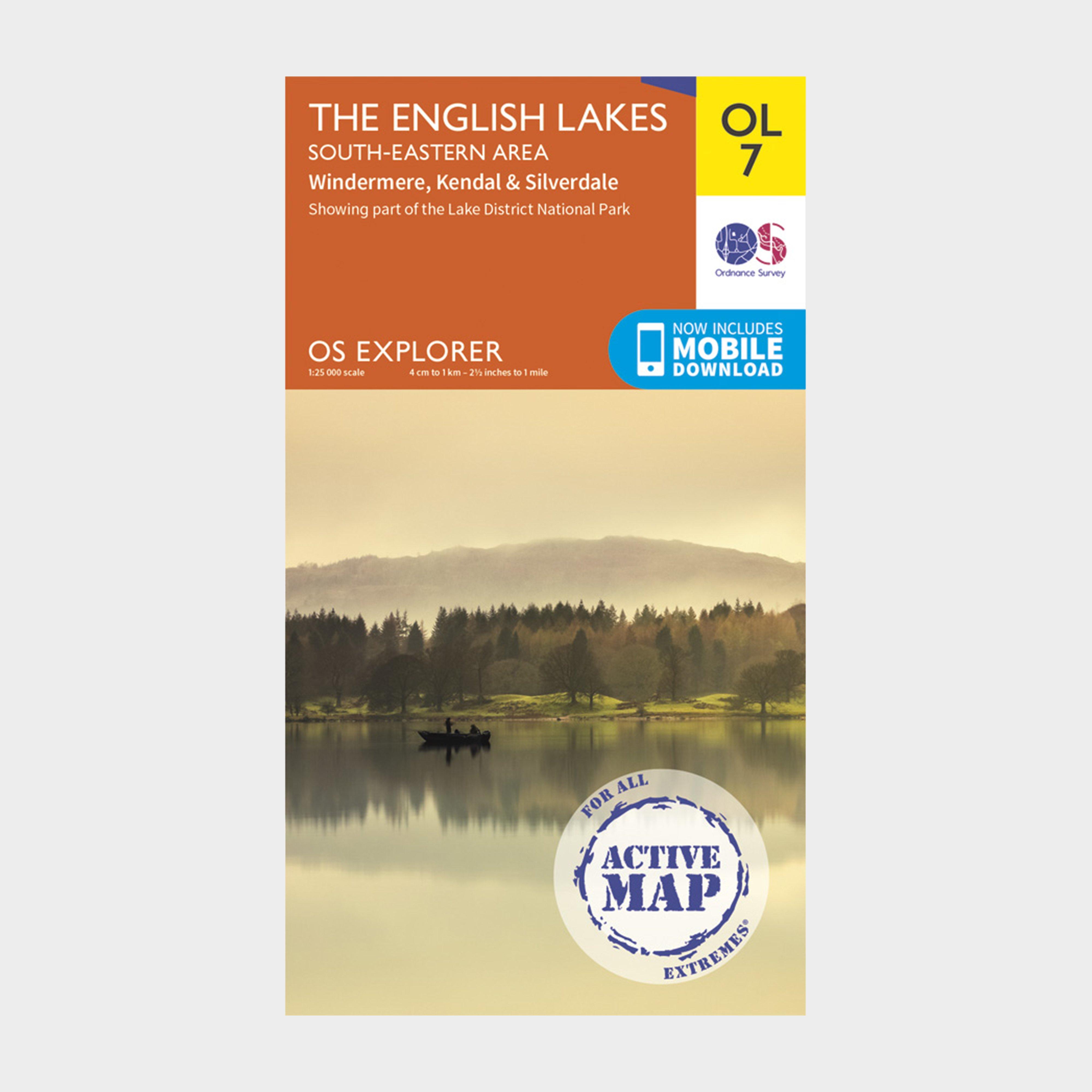 Image of Ordnance Survey Explorer Active Ol7 The English Lakes - South Eastern Area Map With Digital Version, D