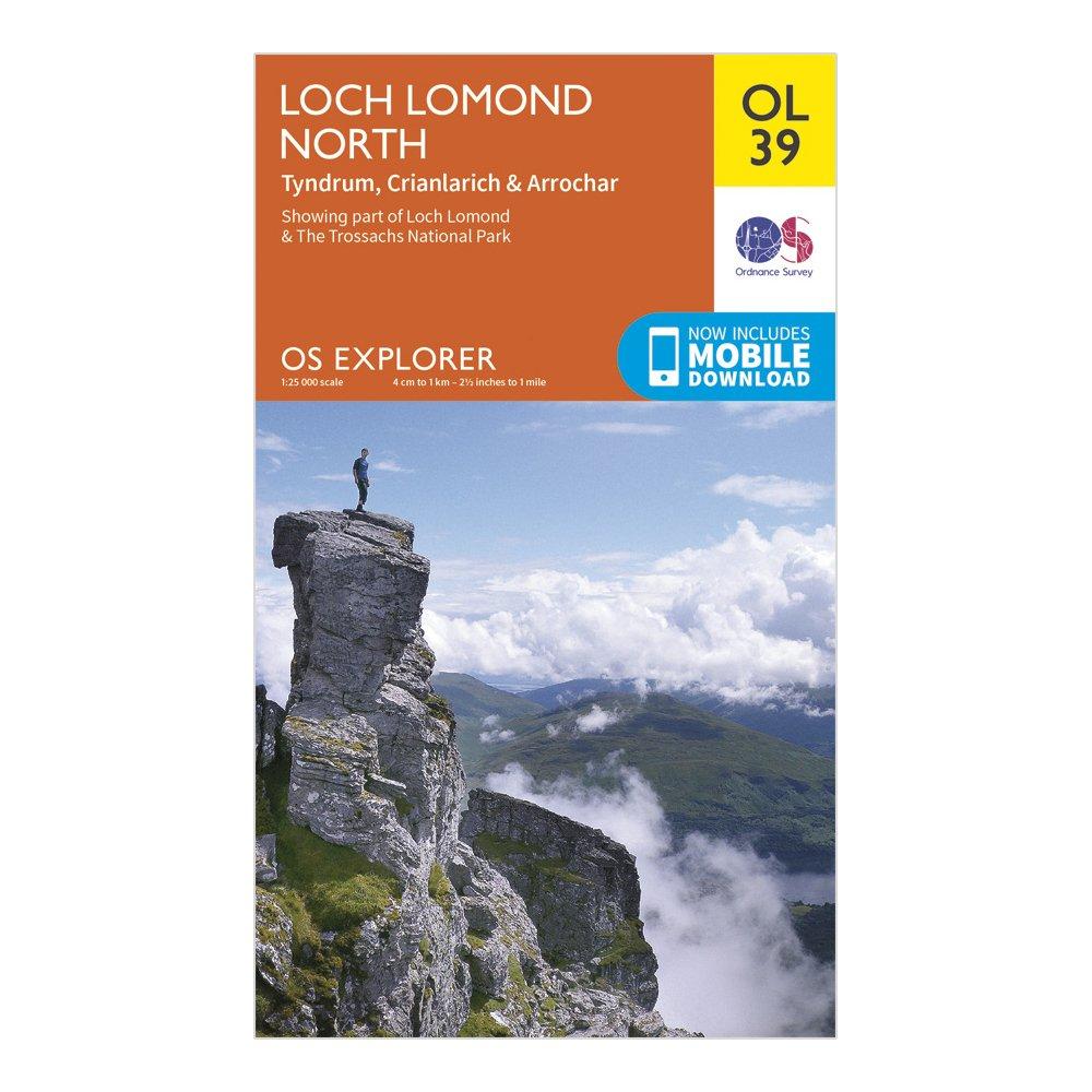 Image of Ordnance Survey Explorer Ol 39 Loch Lomond North Map, D