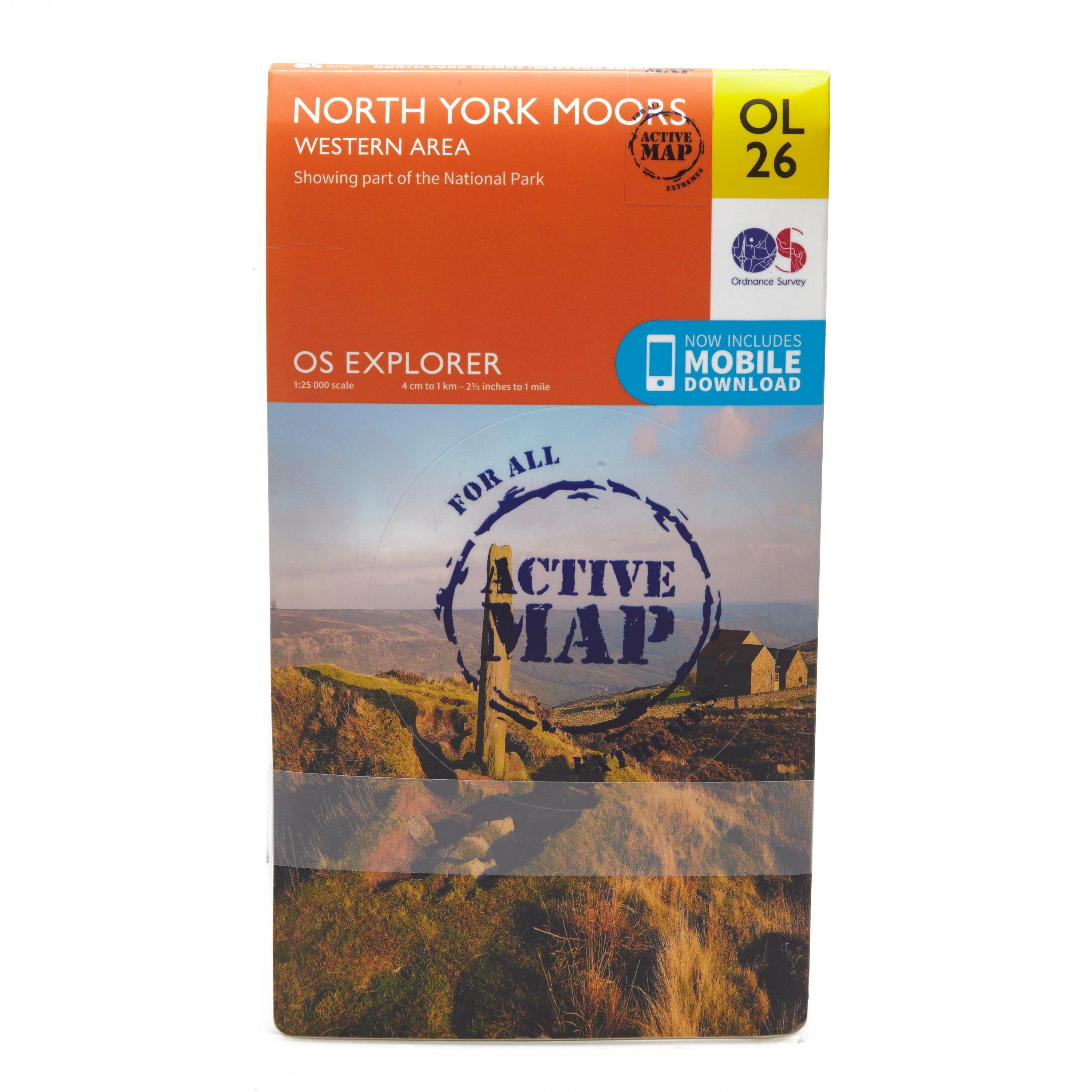 Image of Ordnance Survey Explorer Active Ol26 North York Moors - Western Area Map, D