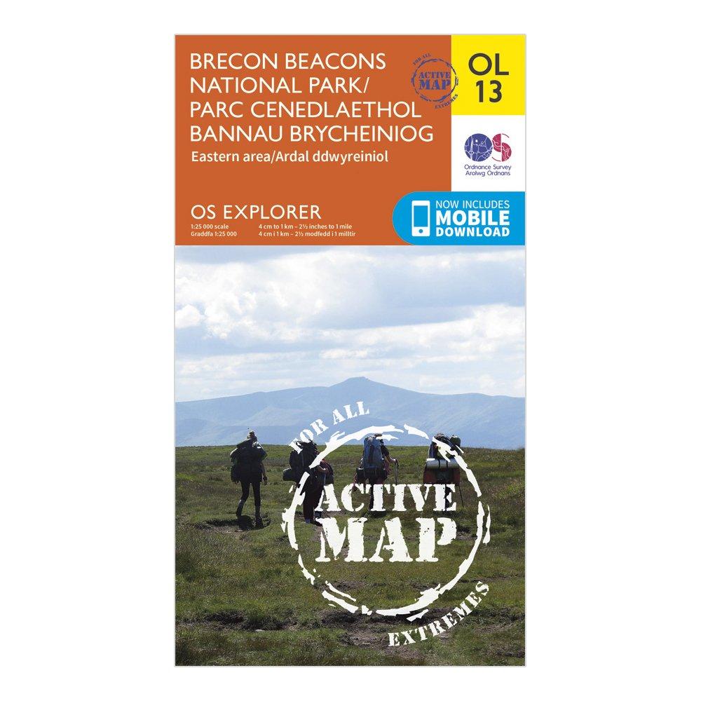 Image of Ordnance Survey Explorer Active Brecon Beacons National Park - Eastern Area Map With Digital Version, D