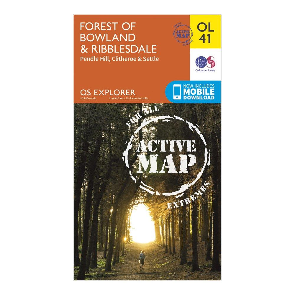 Image of Ordnance Survey Explorer Ol 41 Active D Forest Of Bowland Map, D